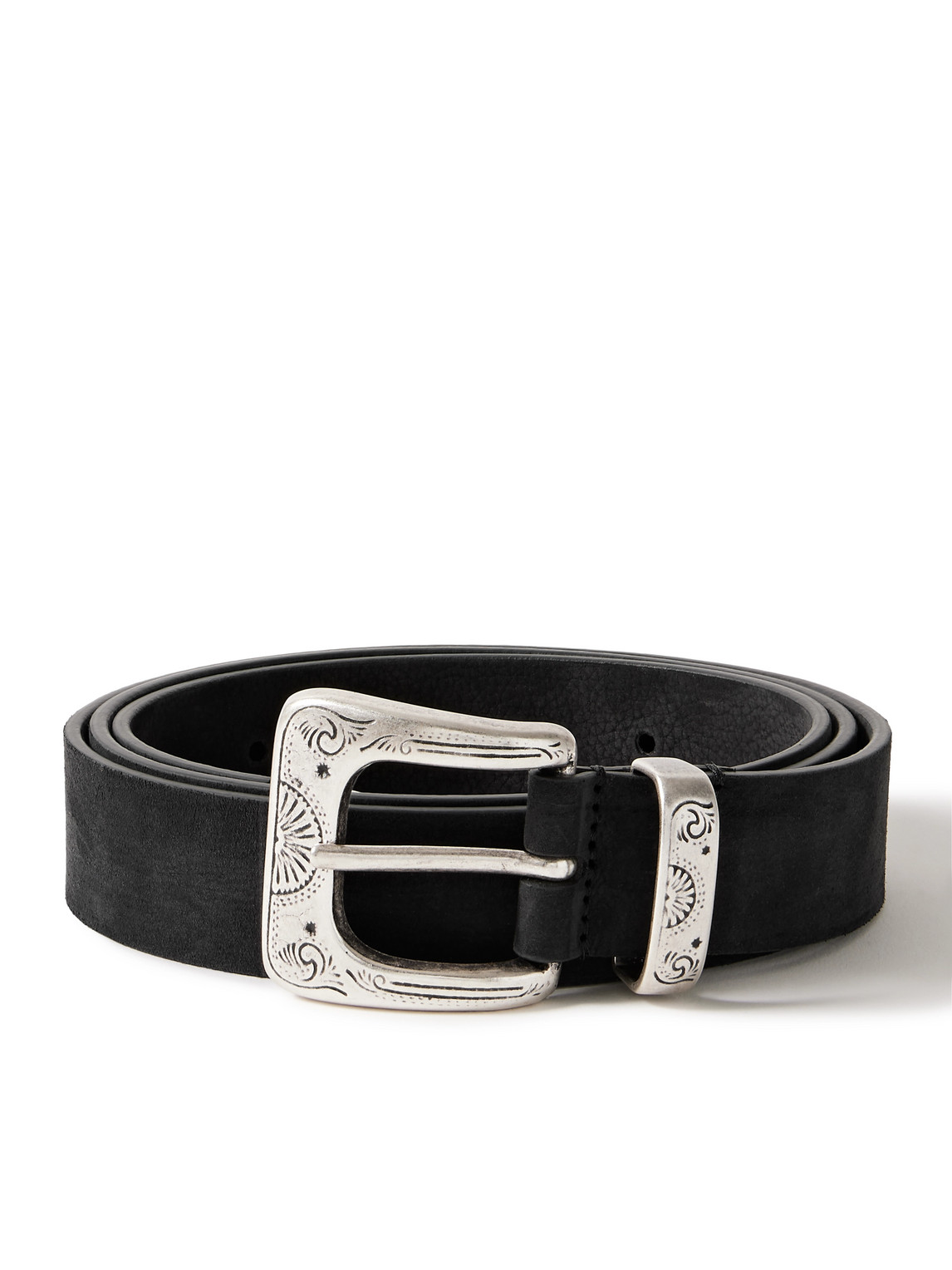 Anderson's 3cm Nubuck Belt In Black