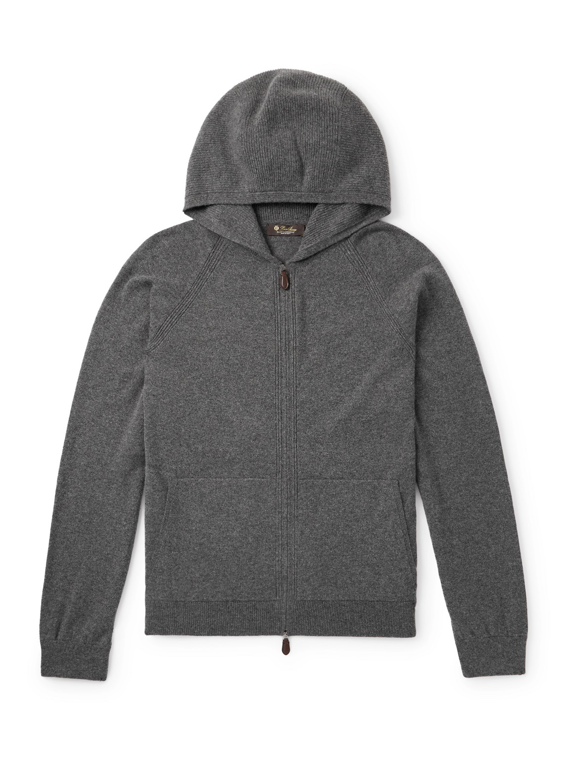 Loro Piana - Mélange Virgin Wool-Blend Zip-Up Hoodie - Curated