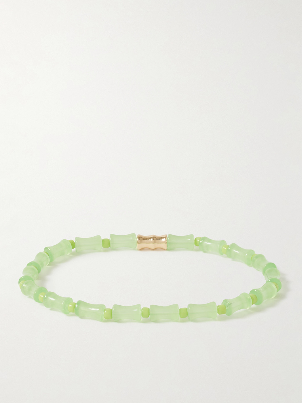 Luis Morais 14-karat Gold Beaded Bracelet