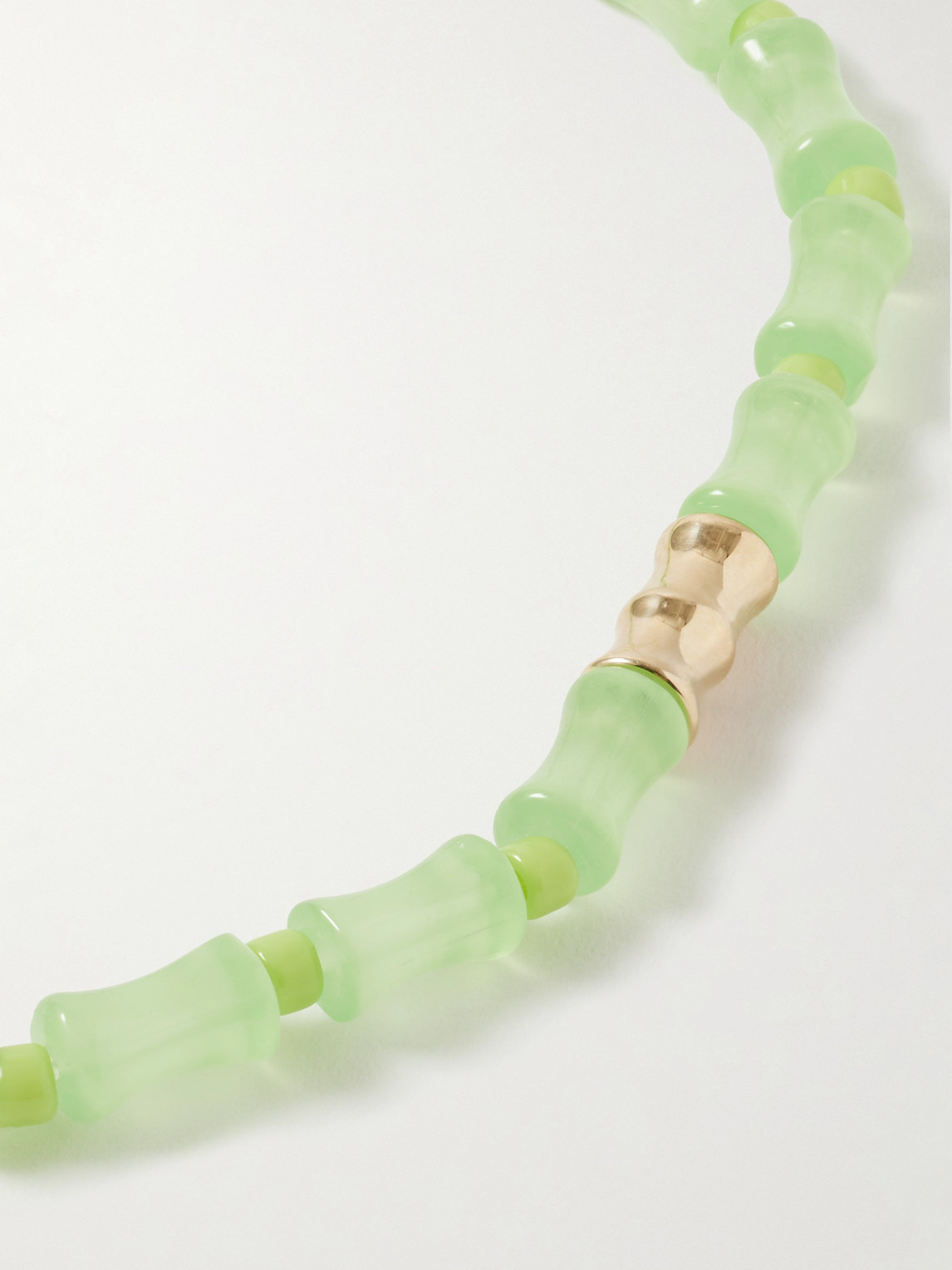 Luis Morais 14-karat Gold Beaded Bracelet
