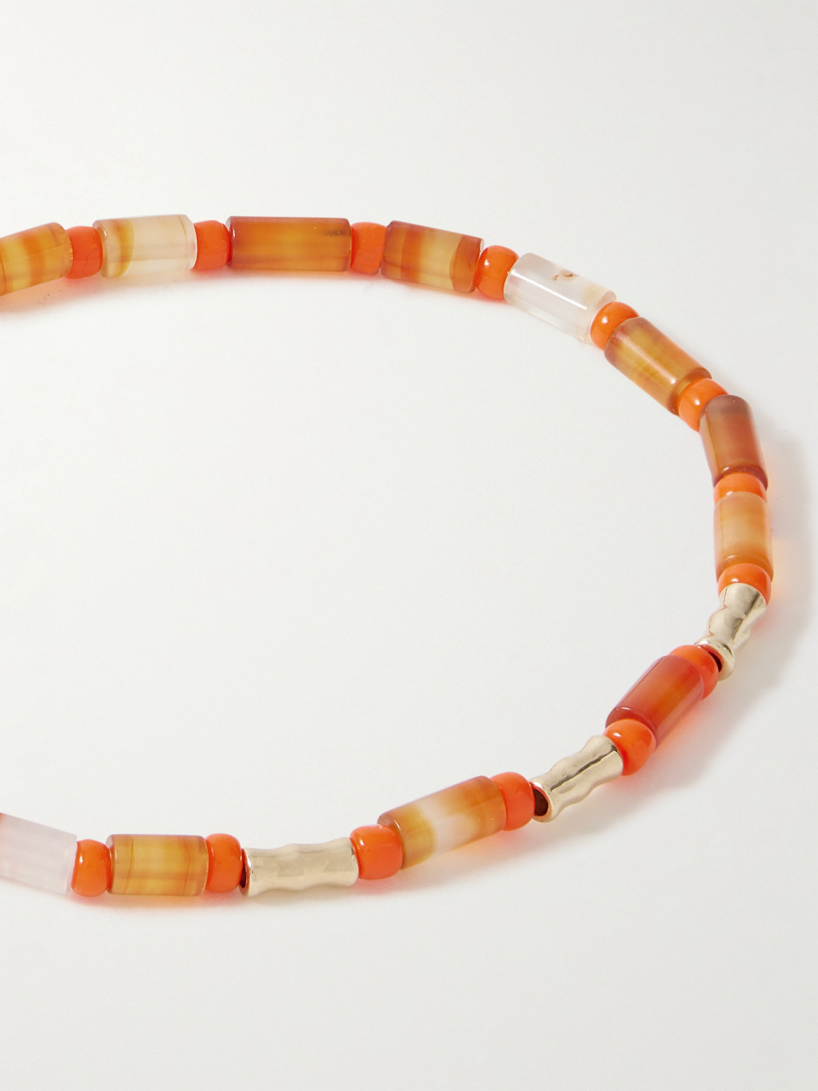 Luis Morais 14-karat Gold Agate Bracelet