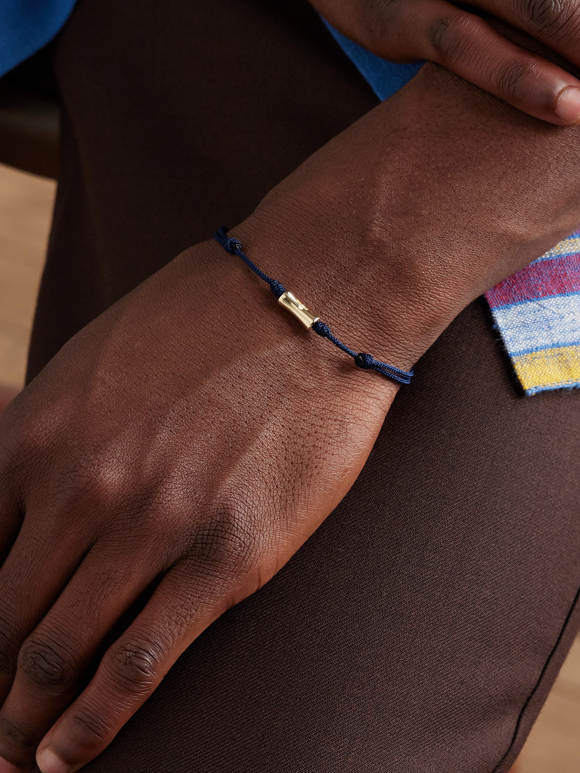 Luis Morais 14-karat Gold And Cord Bracelet