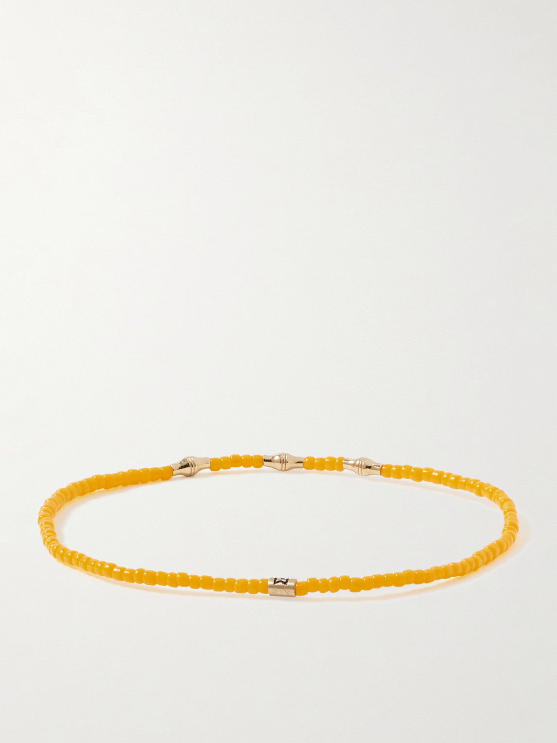 Luis Morais 14-karat Gold Beaded Bracelet