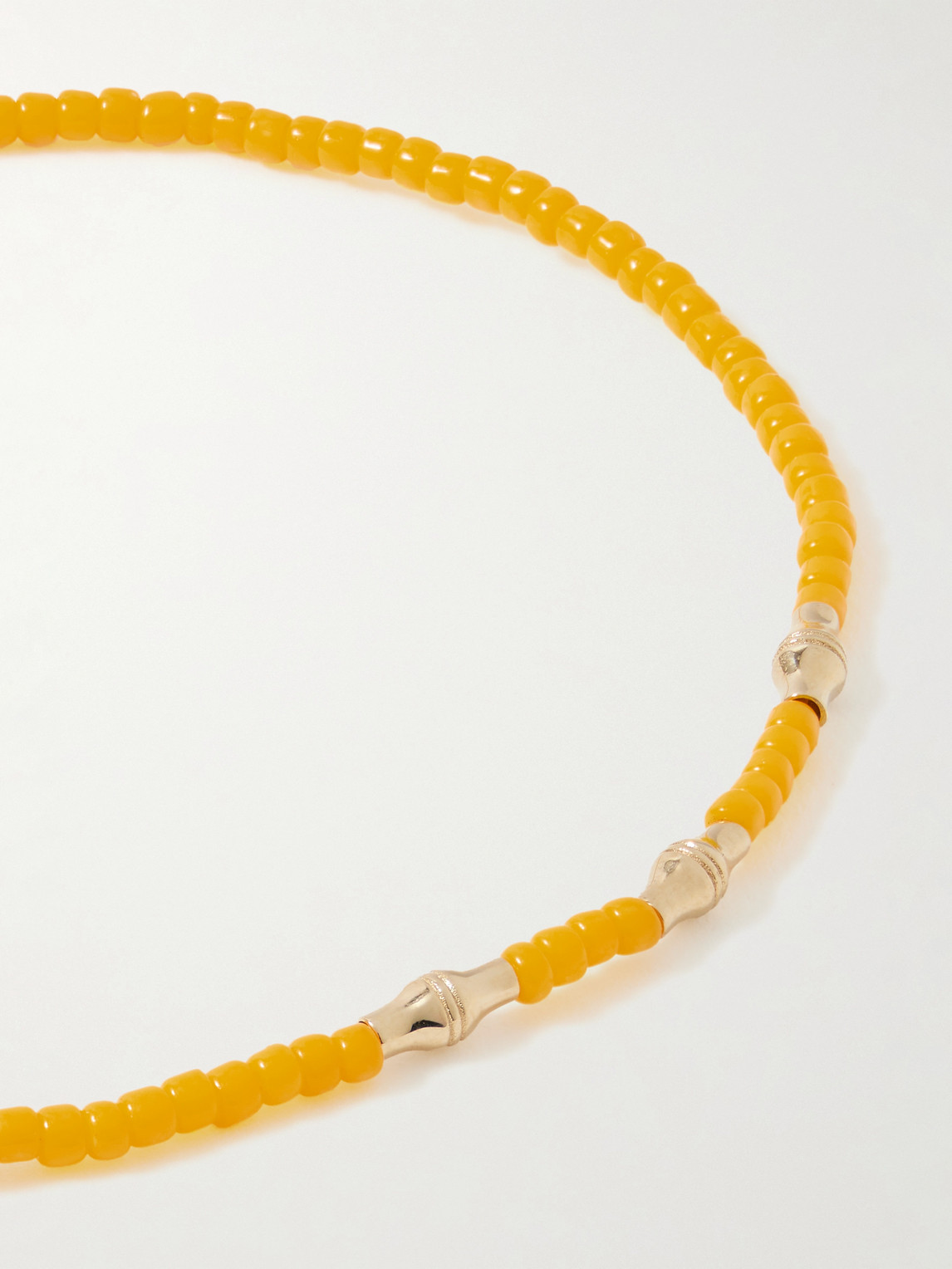 Luis Morais 14-karat Gold Beaded Bracelet