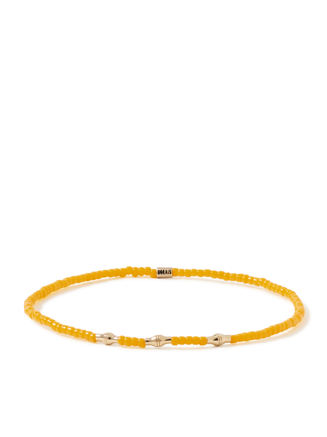 Luis Morais 14-karat Gold Beaded Bracelet