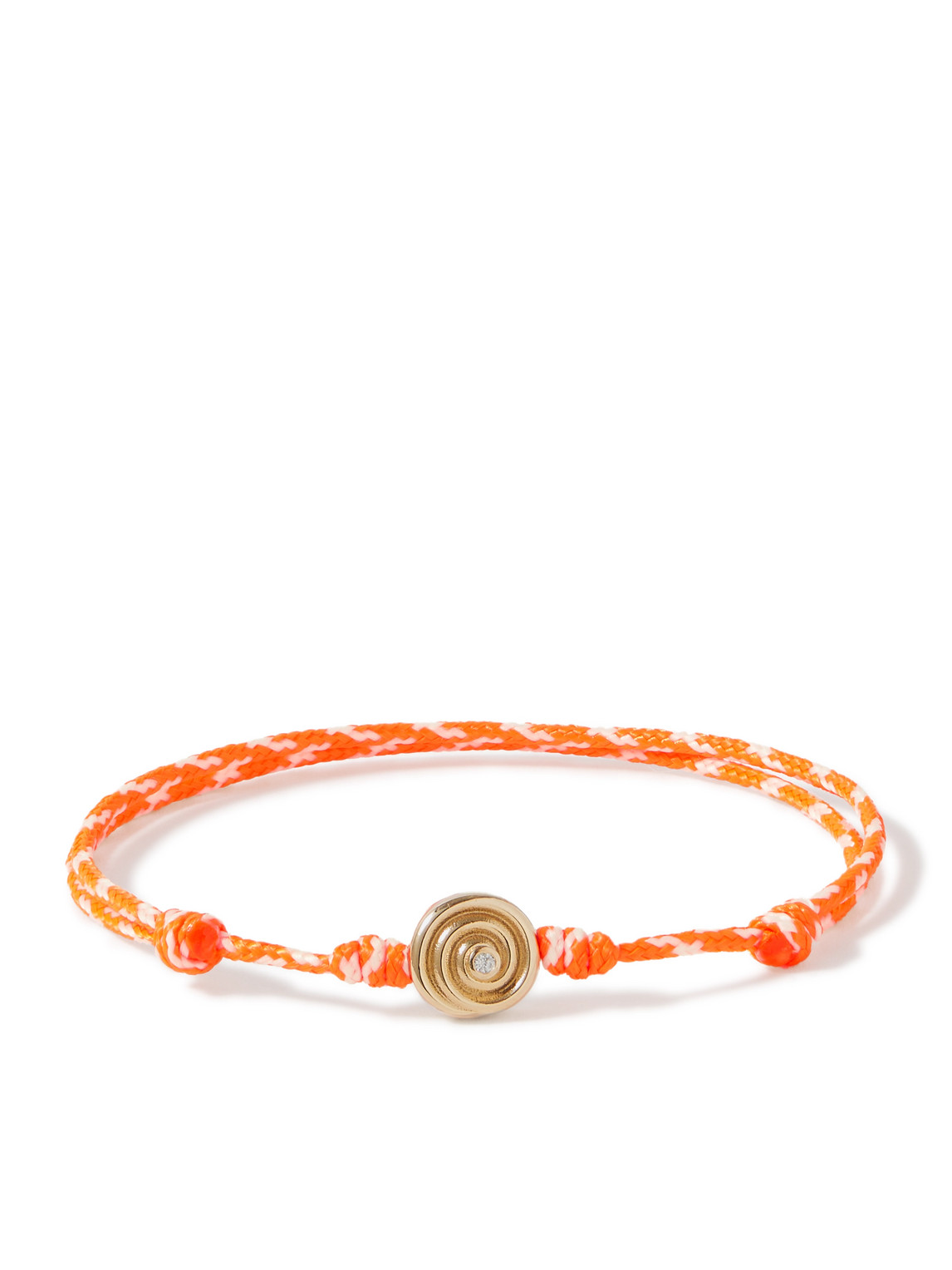 Luis Morais 14-karat Gold, Cord And Diamond Bracelet