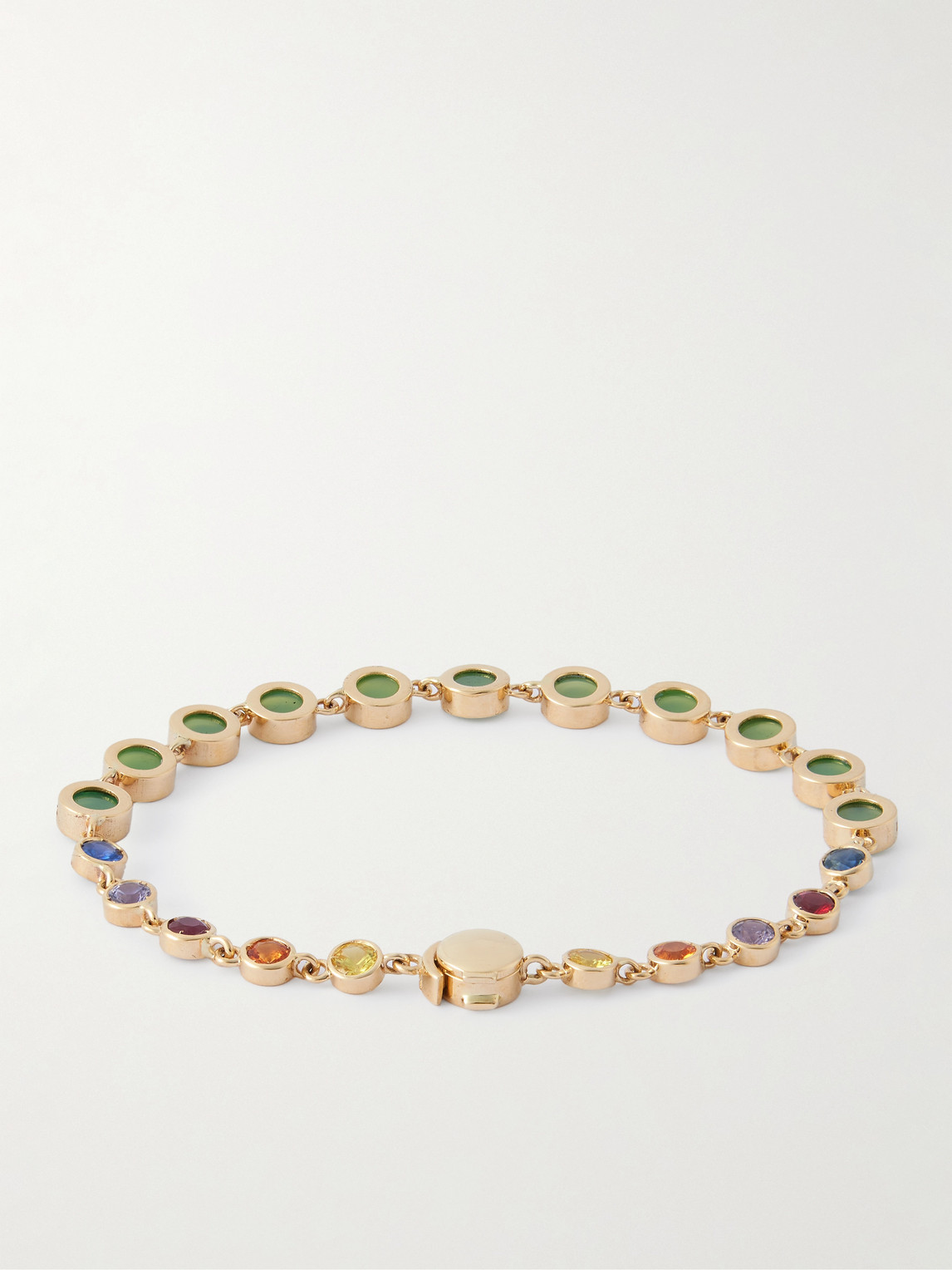 Luis Morais 14-karat Gold Multi-stone Bracelet In Gold