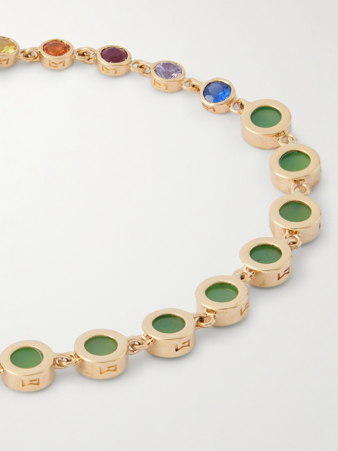 Luis Morais 14-karat Gold Multi-stone Bracelet In Gold
