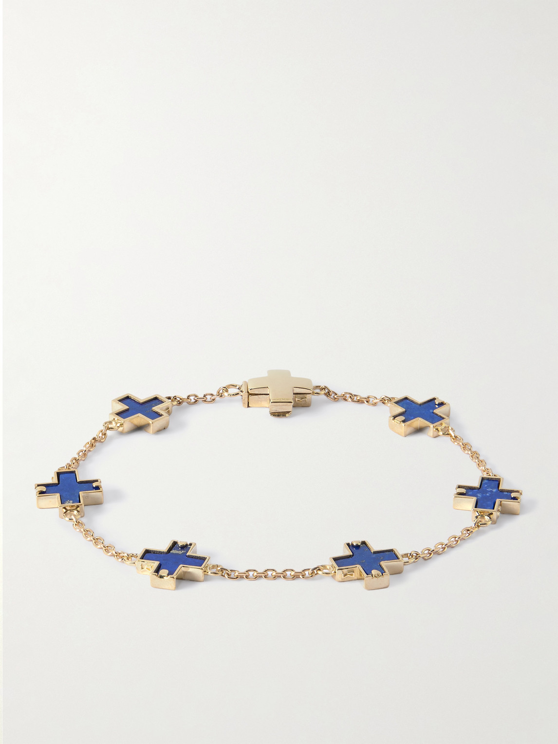 LUIS MORAIS 14-Karat Gold Lapis Lazuli Bracelet - Men