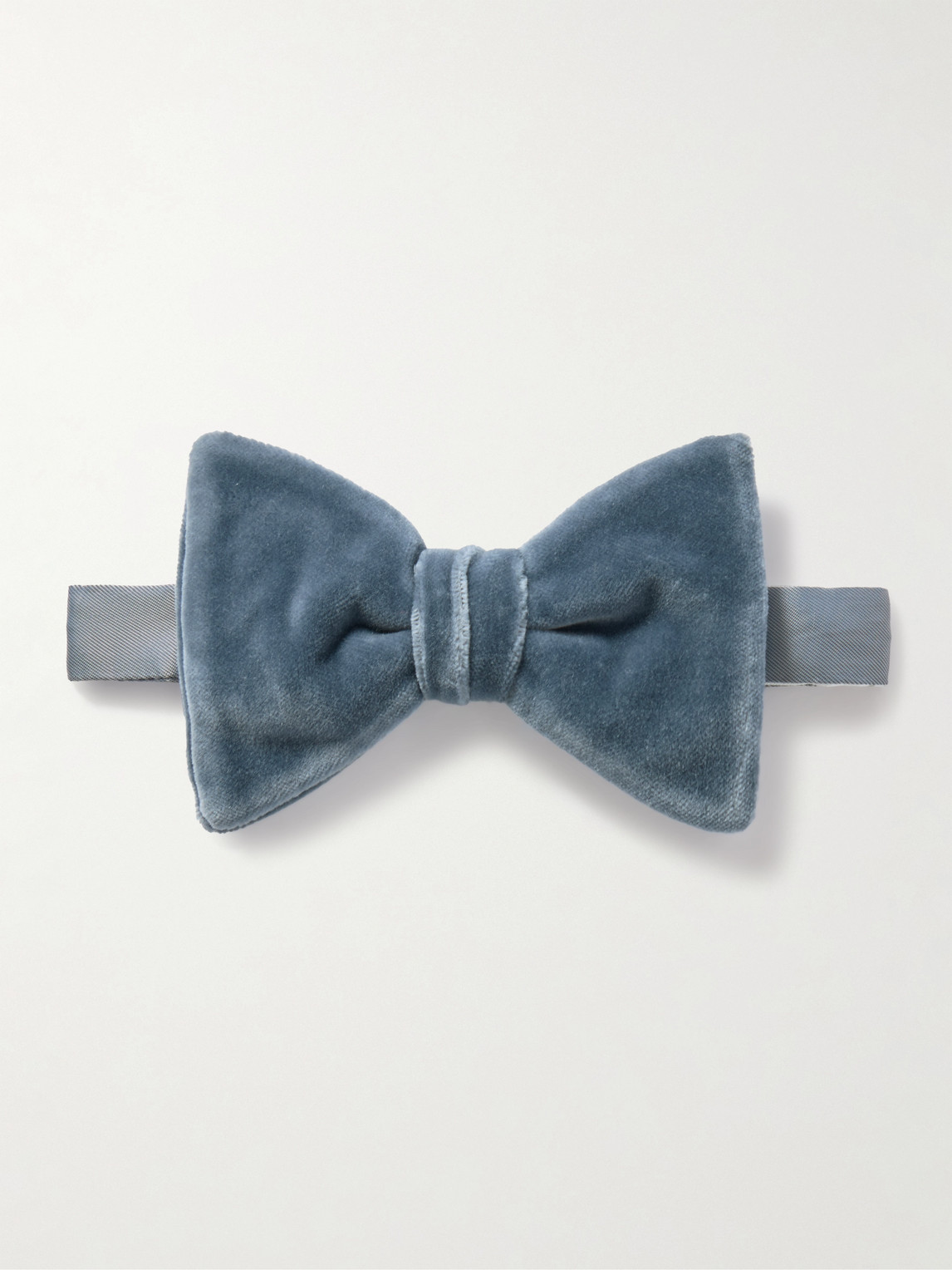 MR P. Pre-Tied Cotton-Velvet Bow Tie - Men