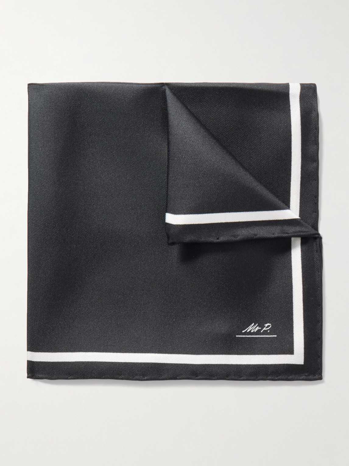 MR P. Silk-Satin Pocket Square - Men