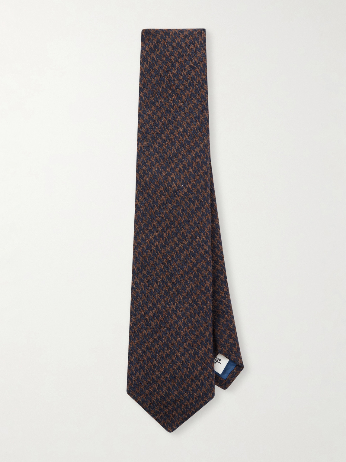 MR P. 8cm Houndstooth Wool and Silk-Blend Tie - Men