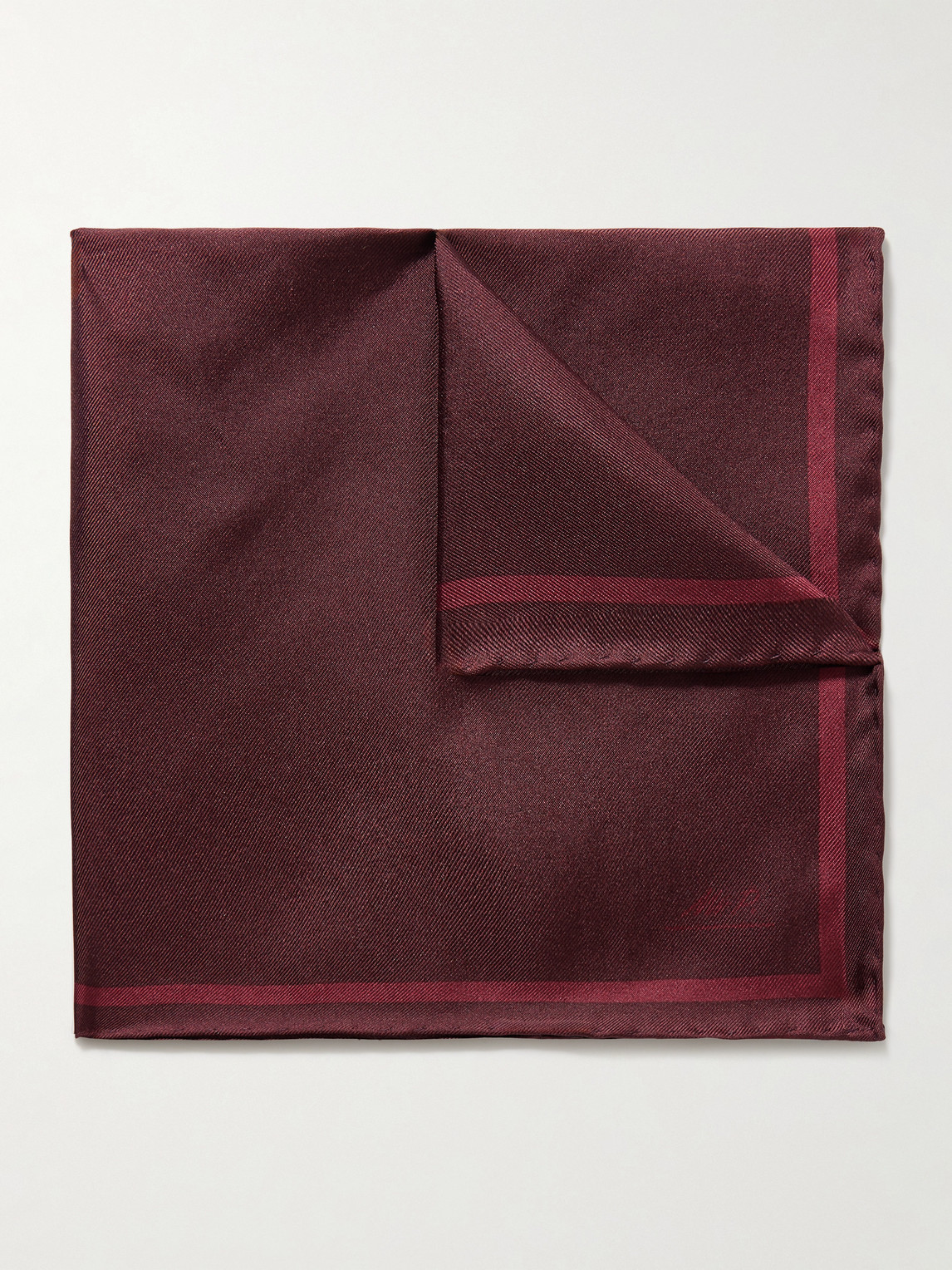 MR P. Silk-Twill Pocket Square - Men
