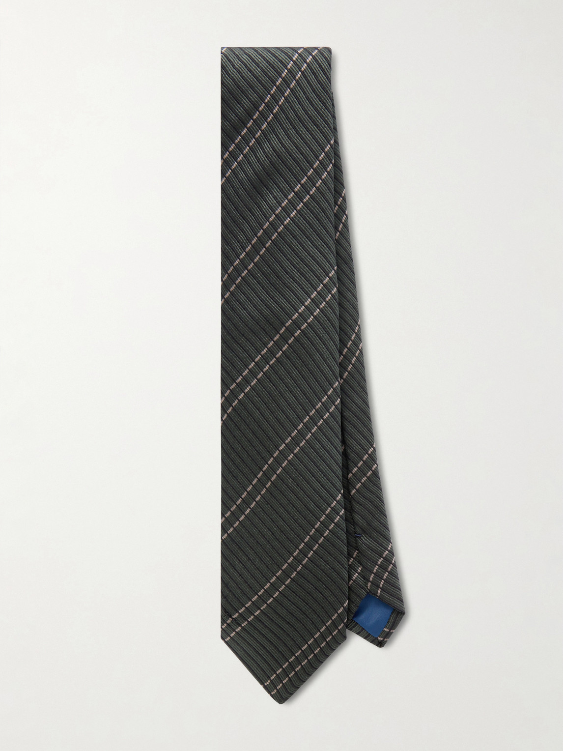MR P. 8cm Checked Silk-Twill Tie - Men