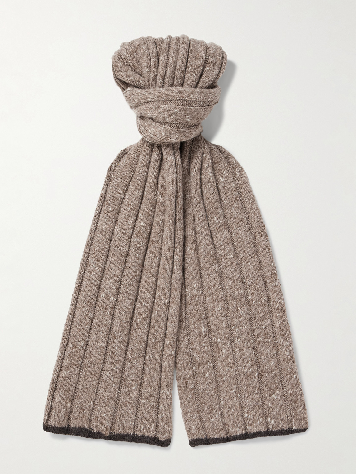 Brunello Cucinelli Ribbed Cashmere Scarf - Men