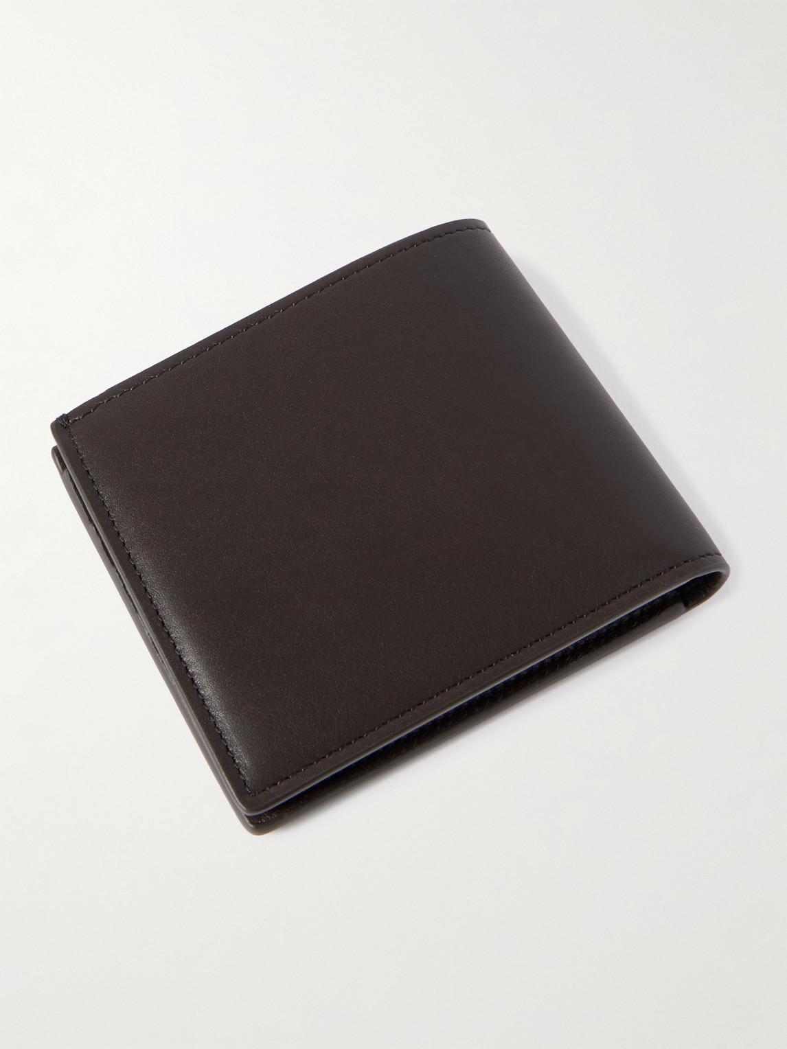 Brunello Cucinelli Logo-debossed Leather Wallet In Brown