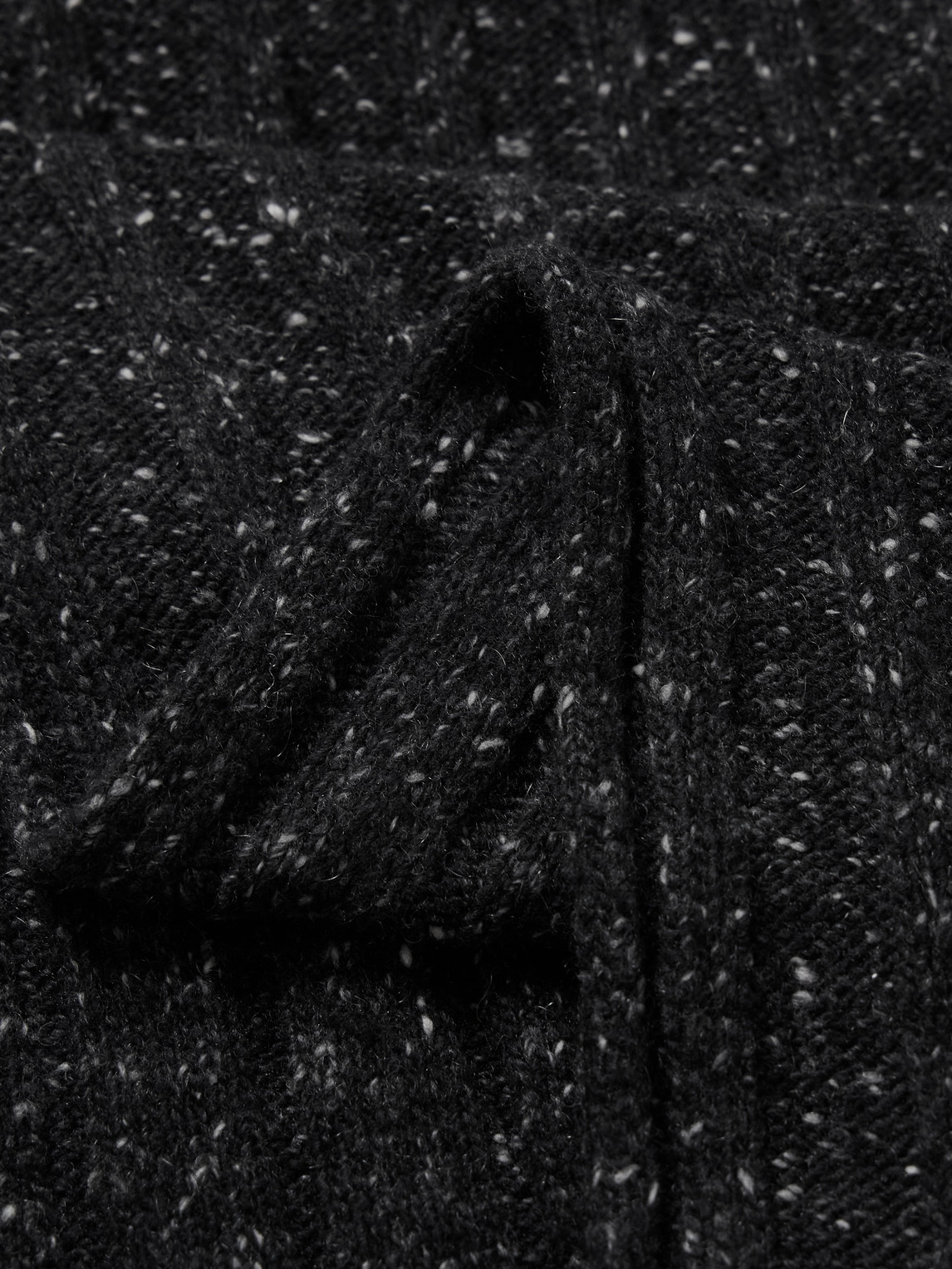  Brunello Cucinelli - Ribbed Cashmere Scarf - Men - Black 