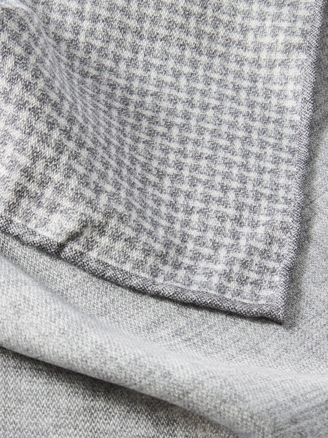 Brunello Cucinelli Checked Silk-jacquard Pocket Square