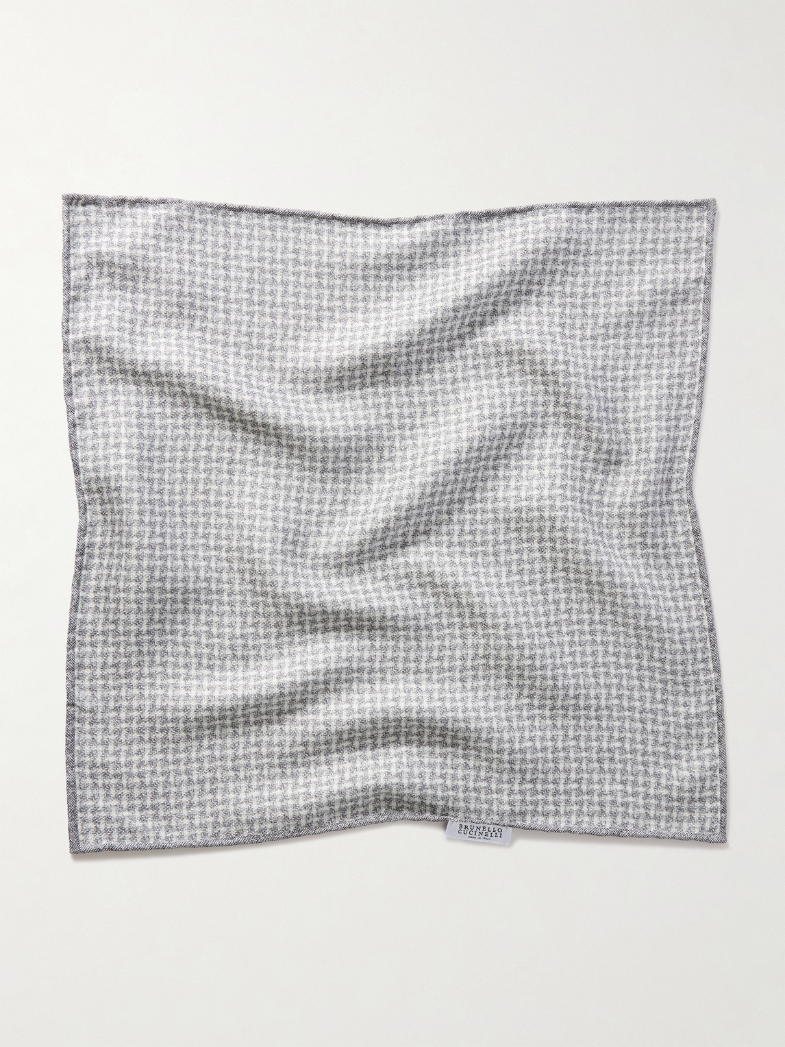 Brunello Cucinelli Checked Silk-jacquard Pocket Square