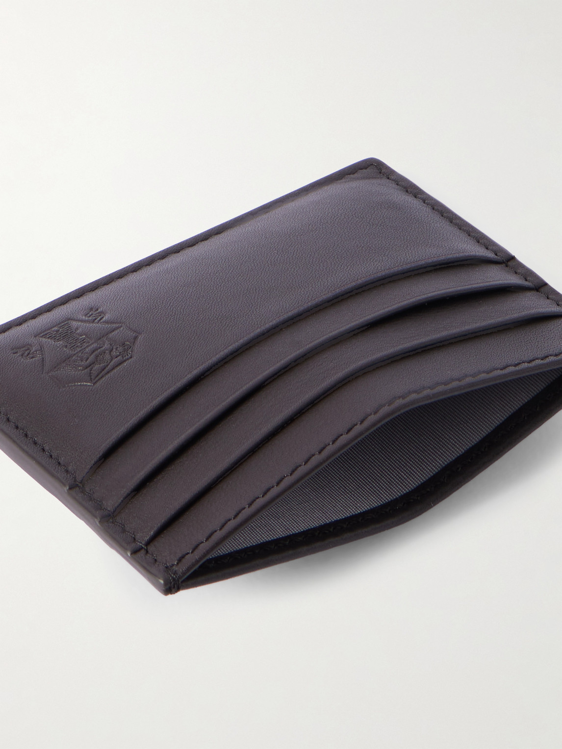  Brunello Cucinelli - Logo-debossed Leather Cardholder - Men - Brown 