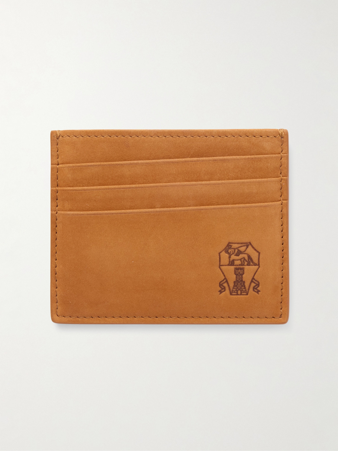 Brunello Cucinelli Logo-Debossed Leather Cardholder - Men