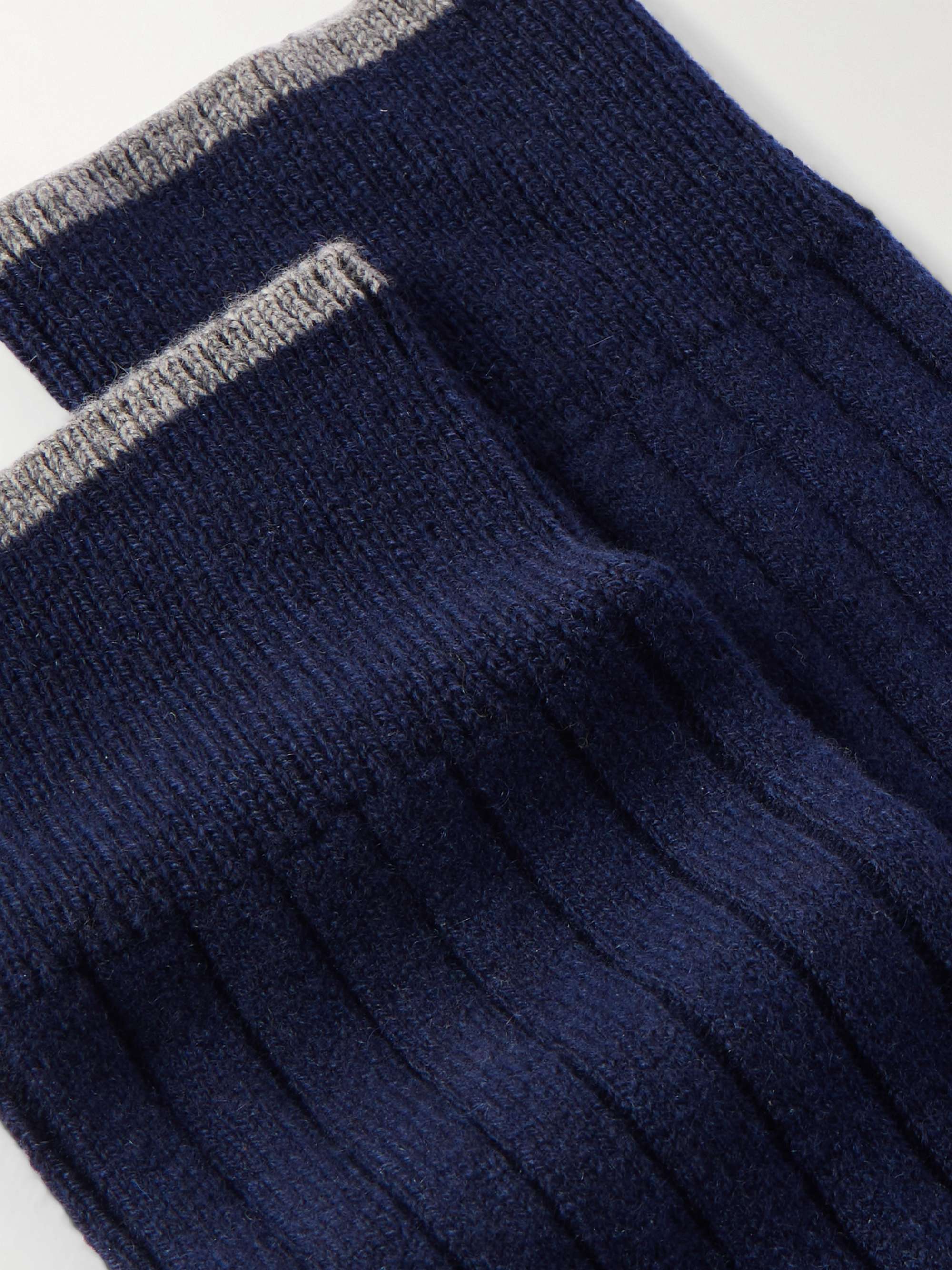 BRUNELLO CUCINELLI Ribbed Cashmere Socks
