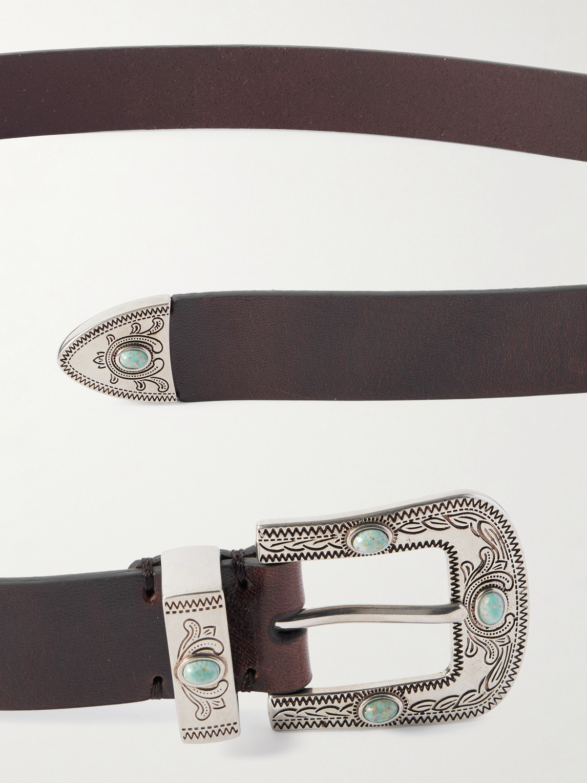 Brunello Cucinelli 2.5cm Embellished Leather Belt