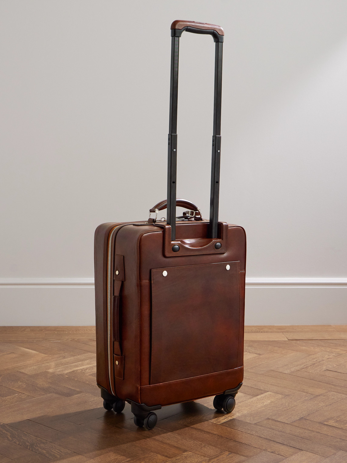 Brunello Cucinelli Full-grain Leather Carry-on Suitcase