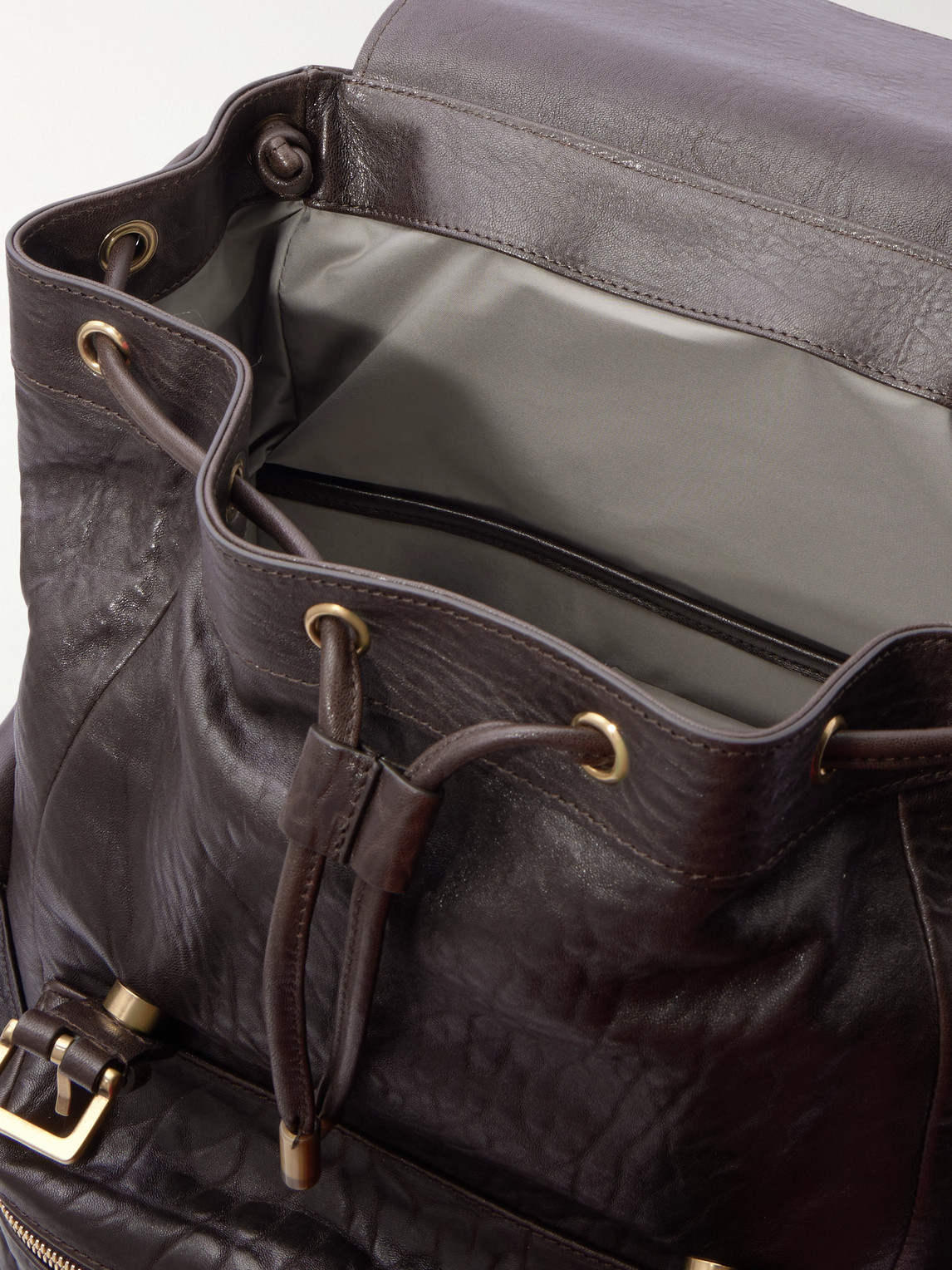 Brunello Cucinelli Full-grain Leather Backpack