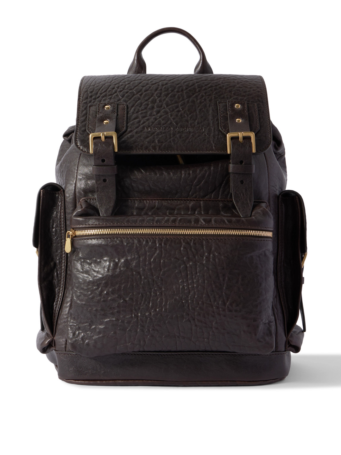 Brunello Cucinelli Full-grain Leather Backpack