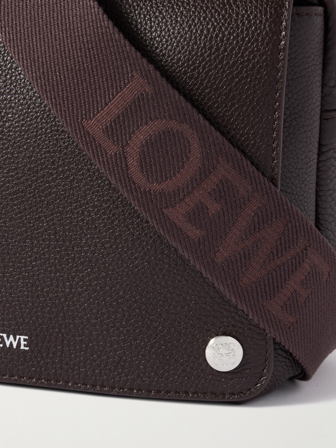 Loewe Pebble Xs Full-grain Leather Messenger Bag