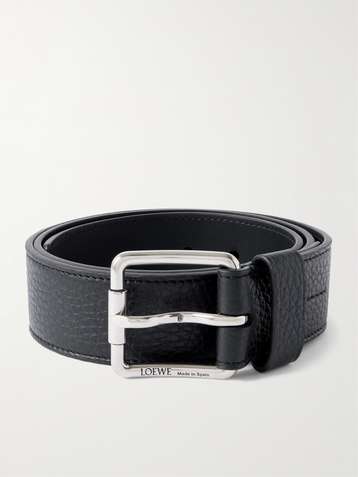 Reversible Anagram belt in smooth calfskin Blue - LOEWE