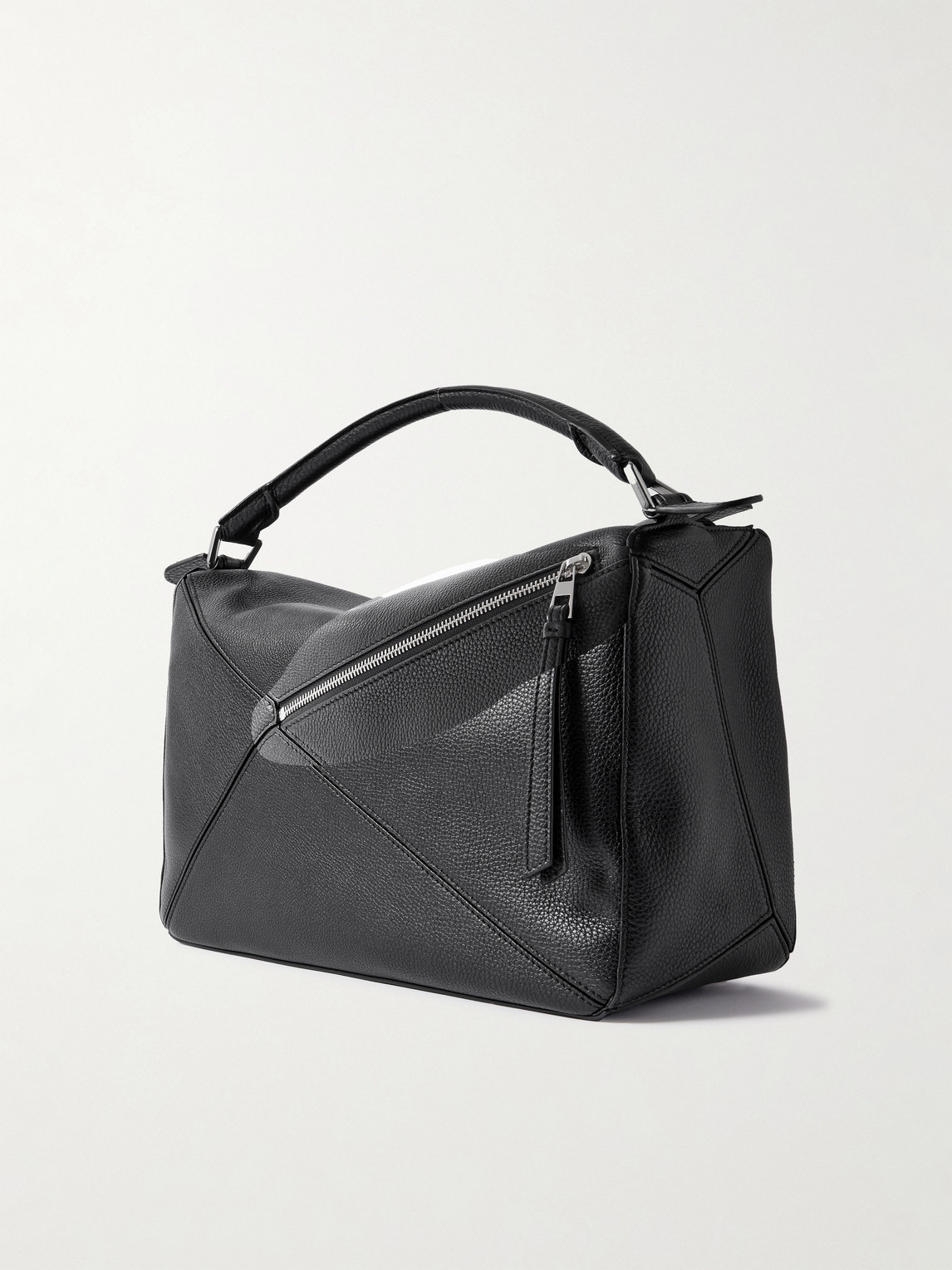 Loewe Puzzle Edge Large Logo-debossed Full-grain Leather Messenger Bag