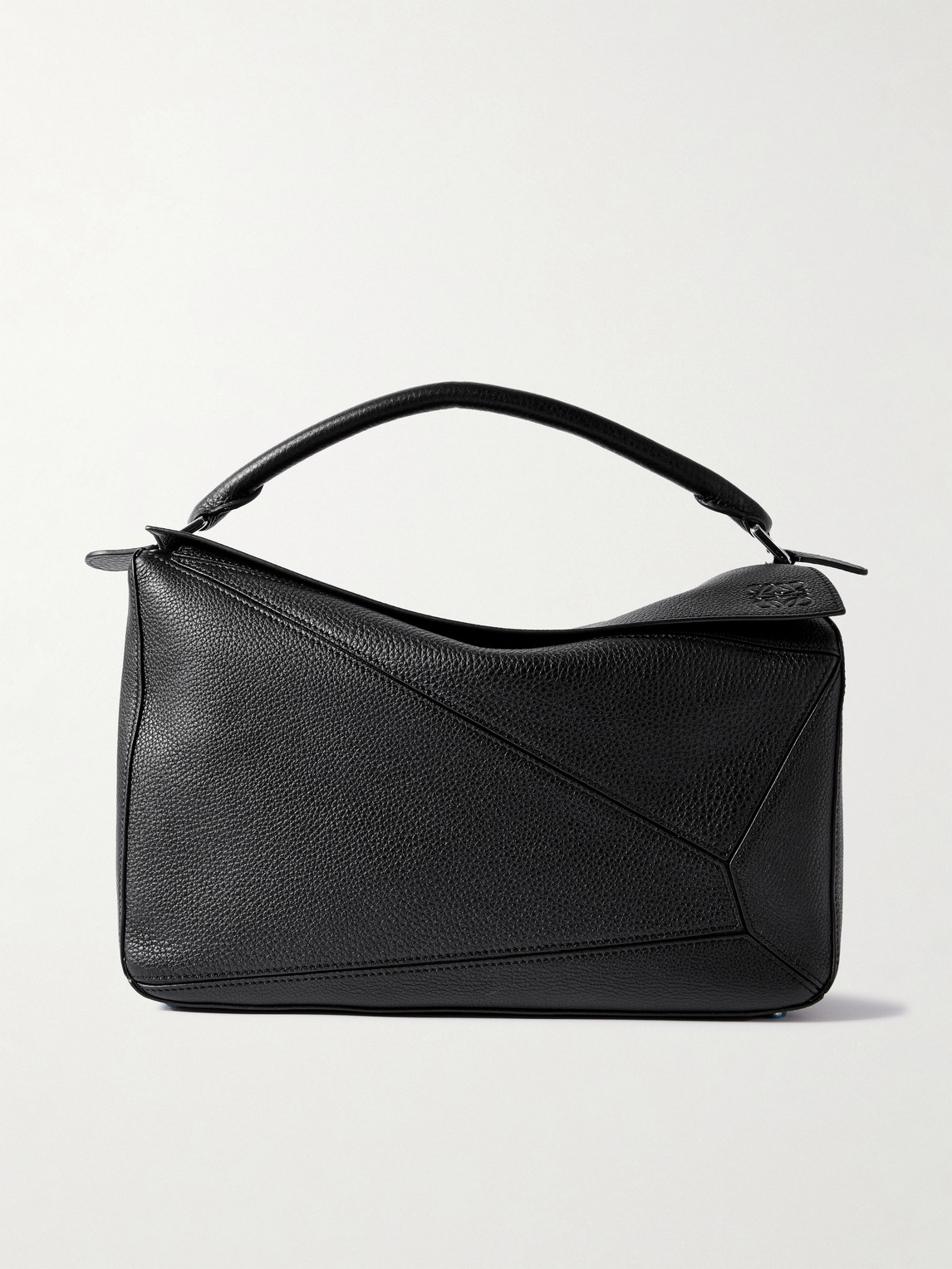 Loewe Puzzle Edge Large Logo-Debossed Full-Grain Leather Messenger Bag - Men