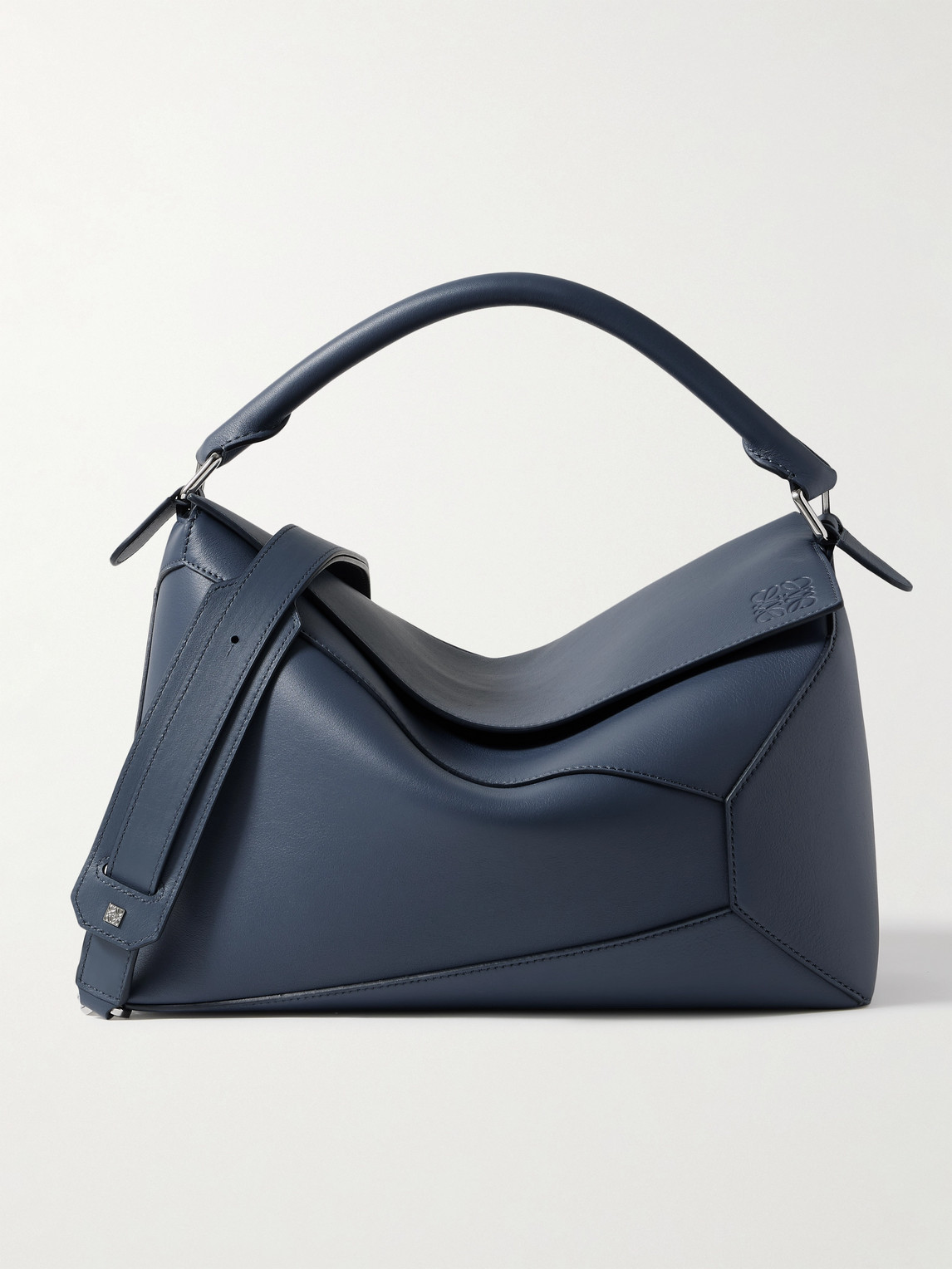 Loewe Puzzle Edge Large Logo-Debossed Leather Messenger Bag - Men