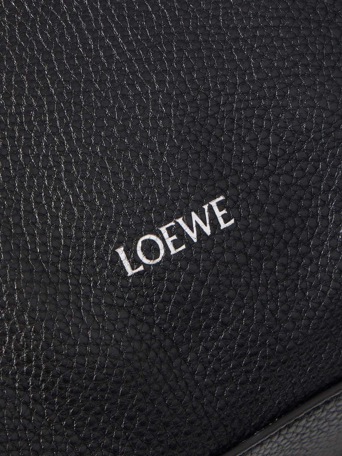 Loewe Cubi Full-grain Leather Messenger Bag