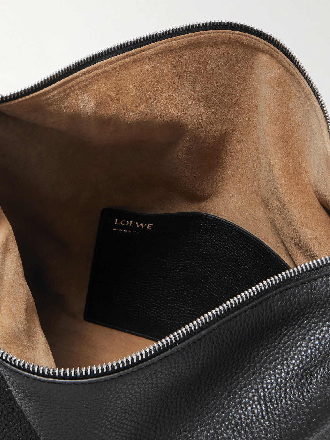 Loewe Cubi Full-grain Leather Messenger Bag