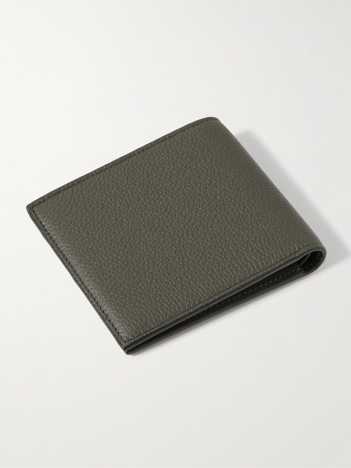 Loewe Logo-debossed Full-grain Leather Bifold Wallet