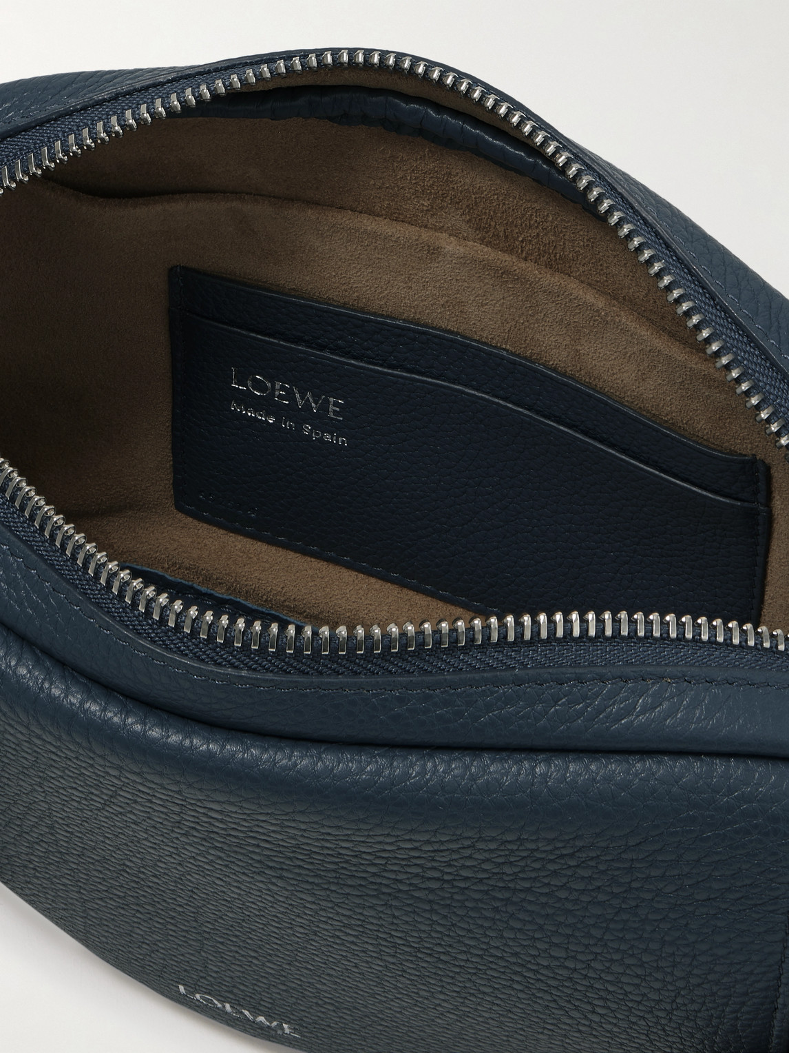 Loewe Pebble Full-grain Leather Messenger Bag