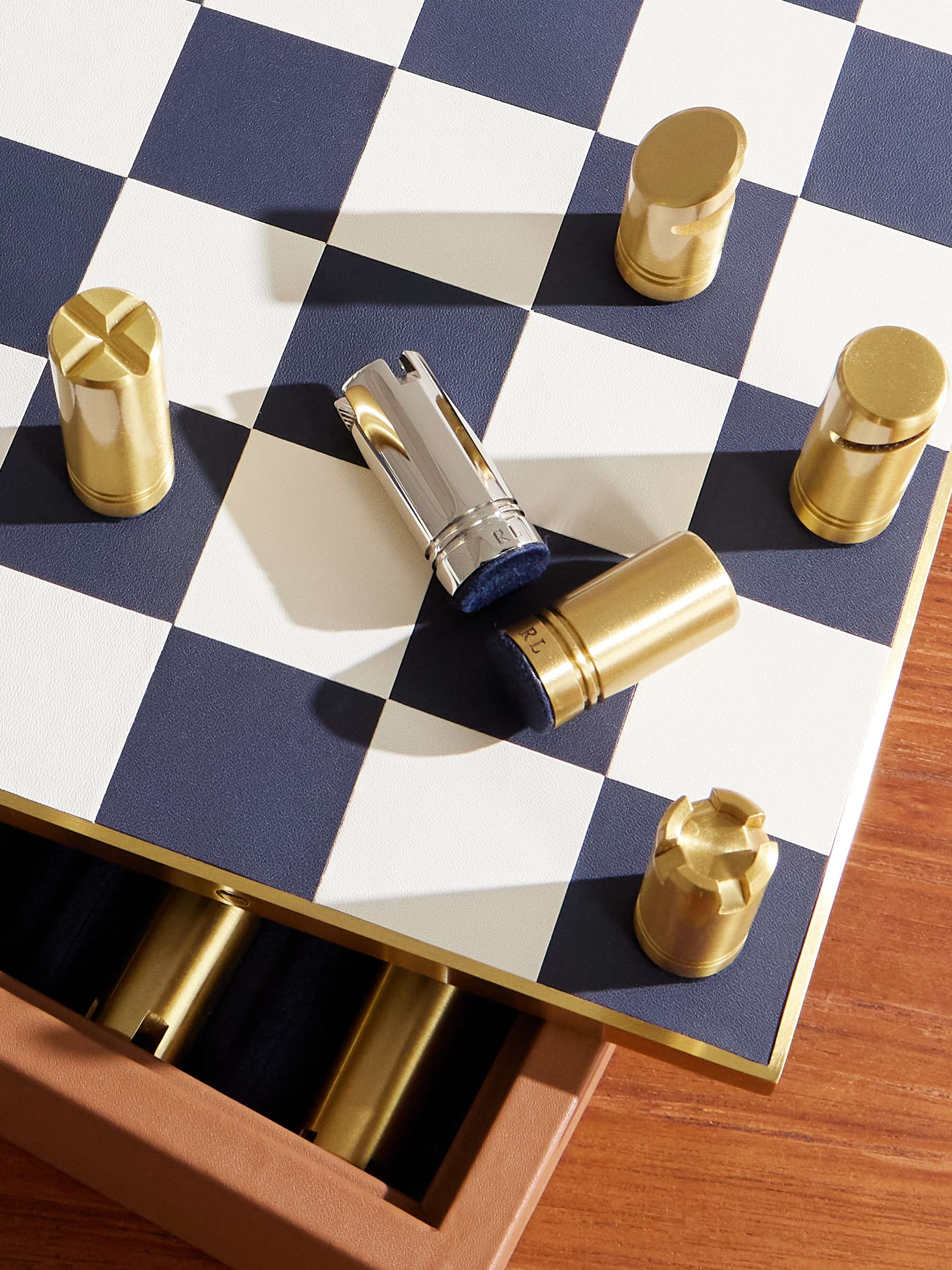 RALPH LAUREN HOME Fowler Leather Chess Set
