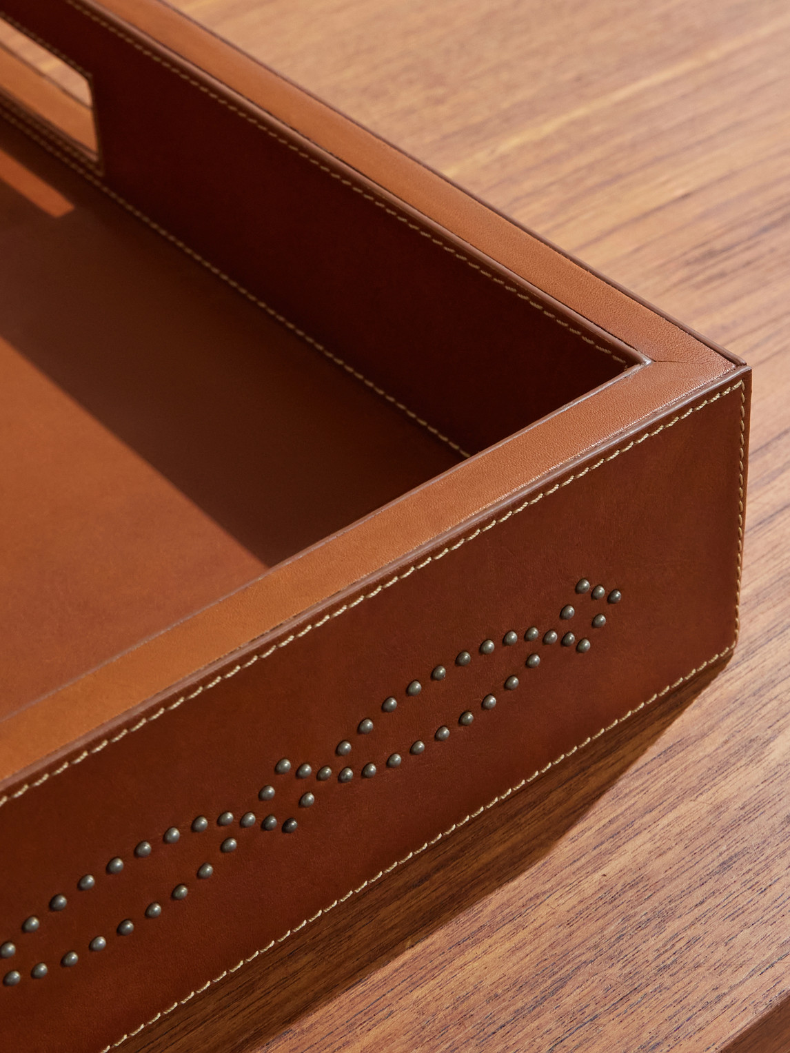  Ralph Lauren Home - Bromley Studded Leather Tray - Men - Brown 