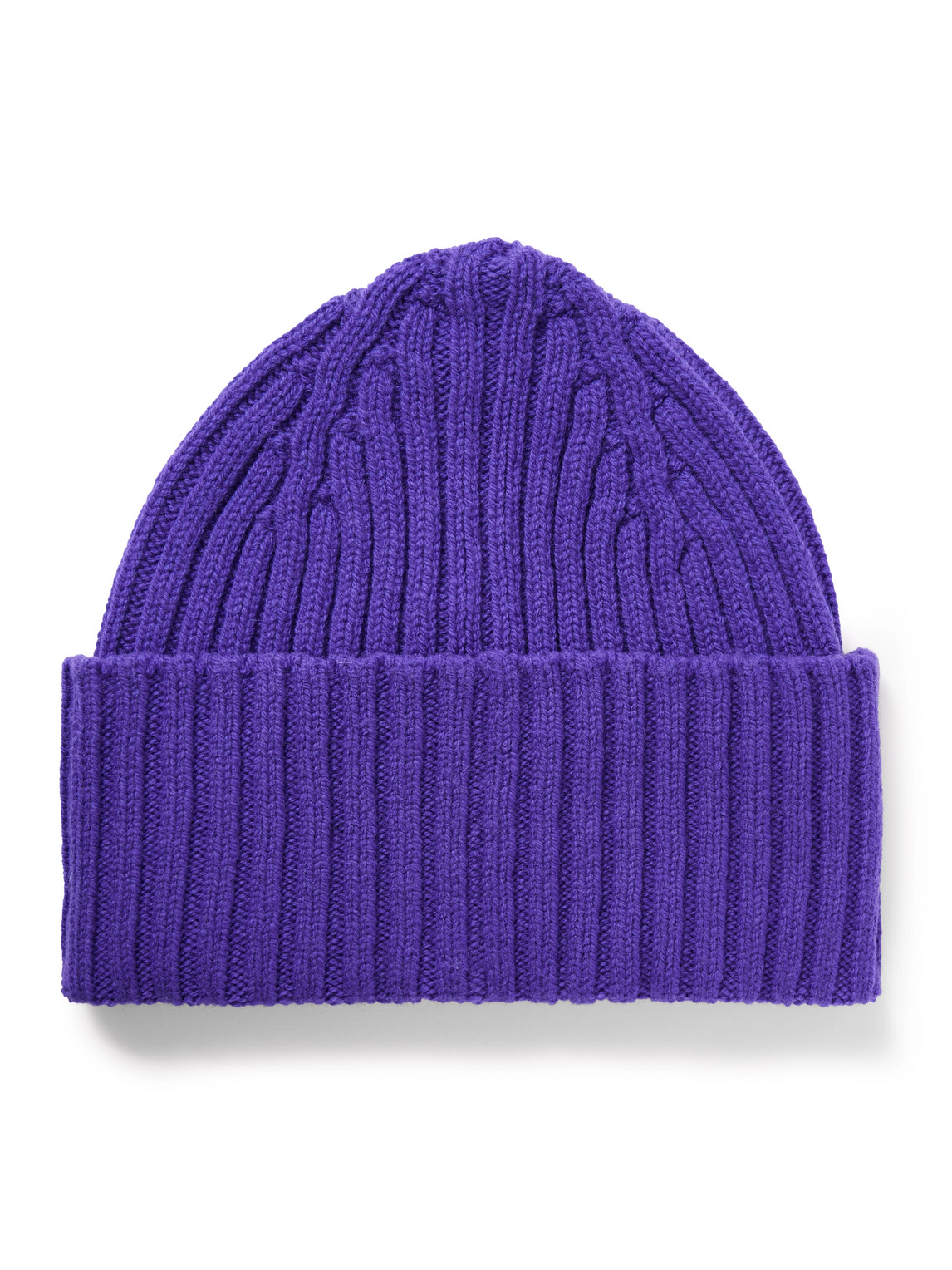 Drake's Him Ribbed Wool Beanie In Purple