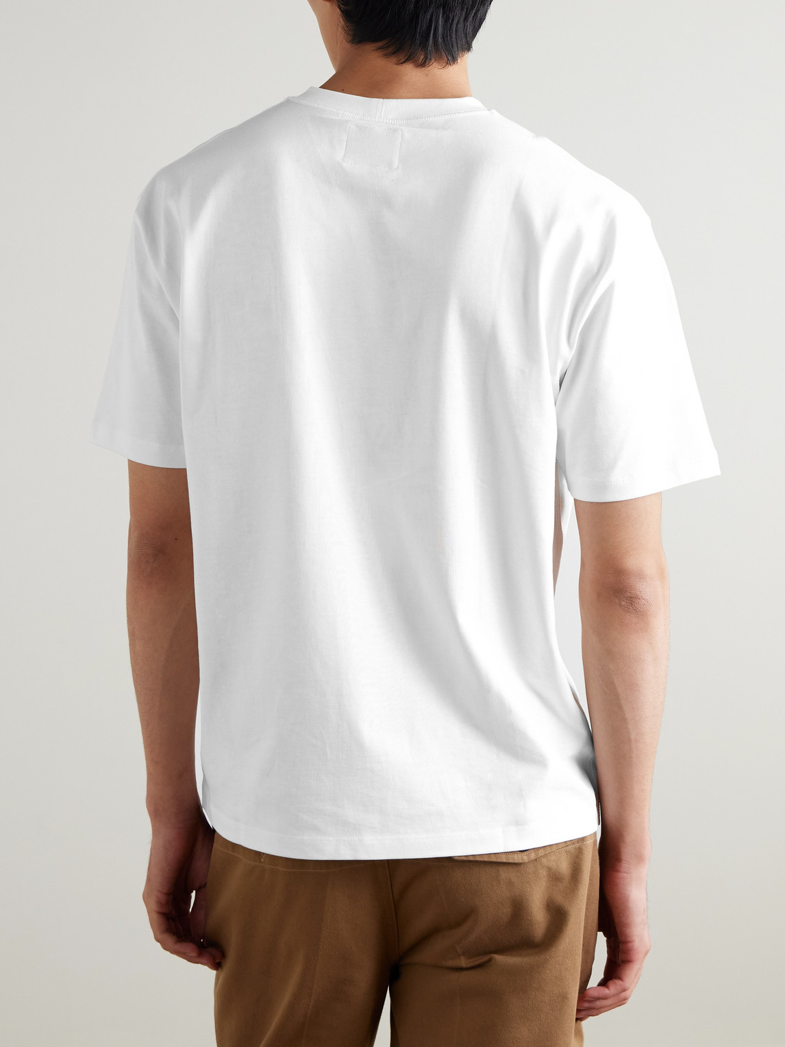 Him Hiking Logo-Embroidered Cotton-Jersey T-Shirt
