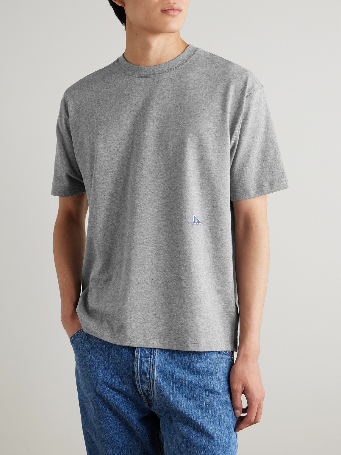 Him Hiking Logo-Embroidered Cotton-Jersey T-Shirt