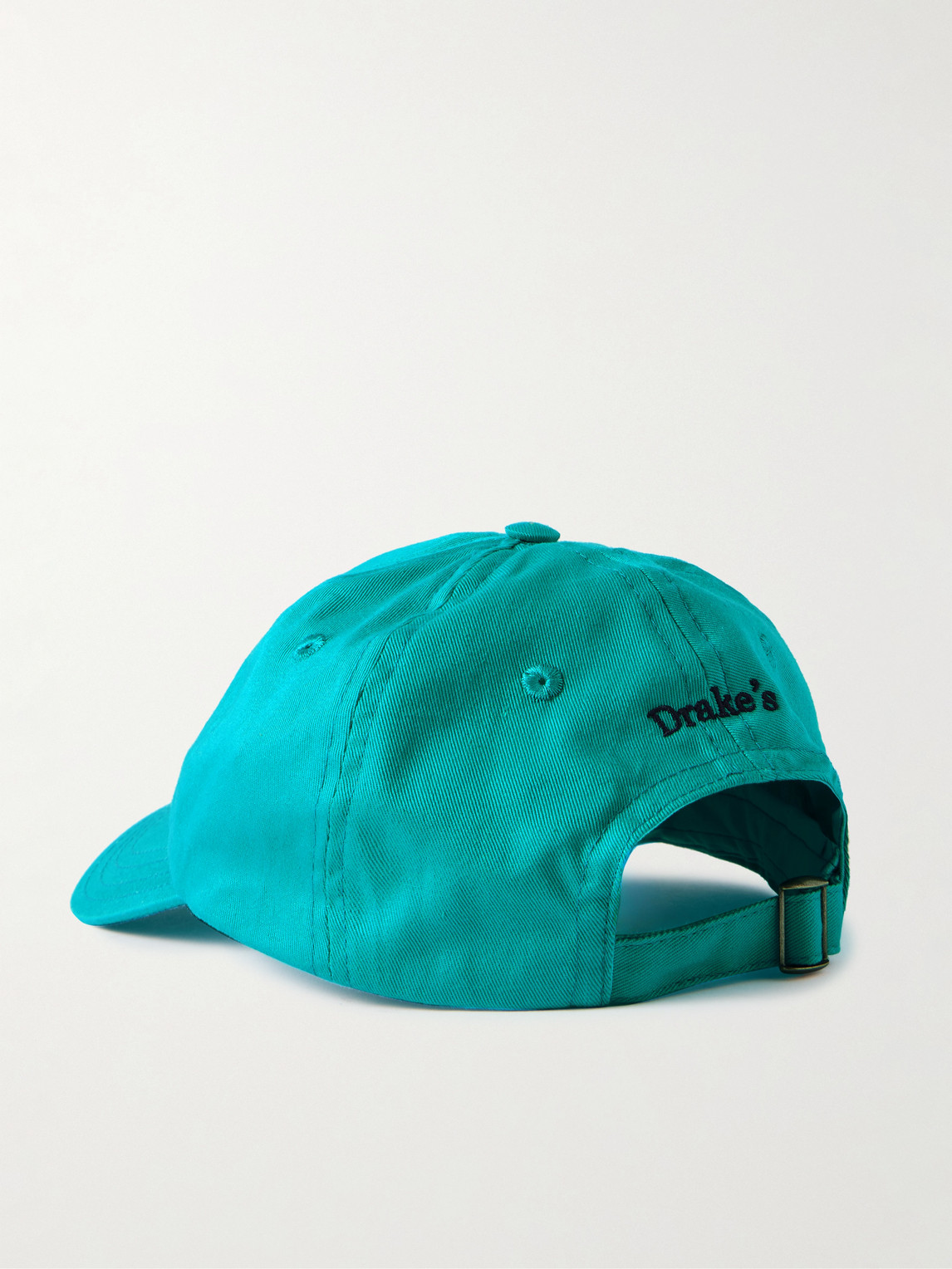 Drake's Him Embroidered Cotton-twill Baseball Cap In Blue
