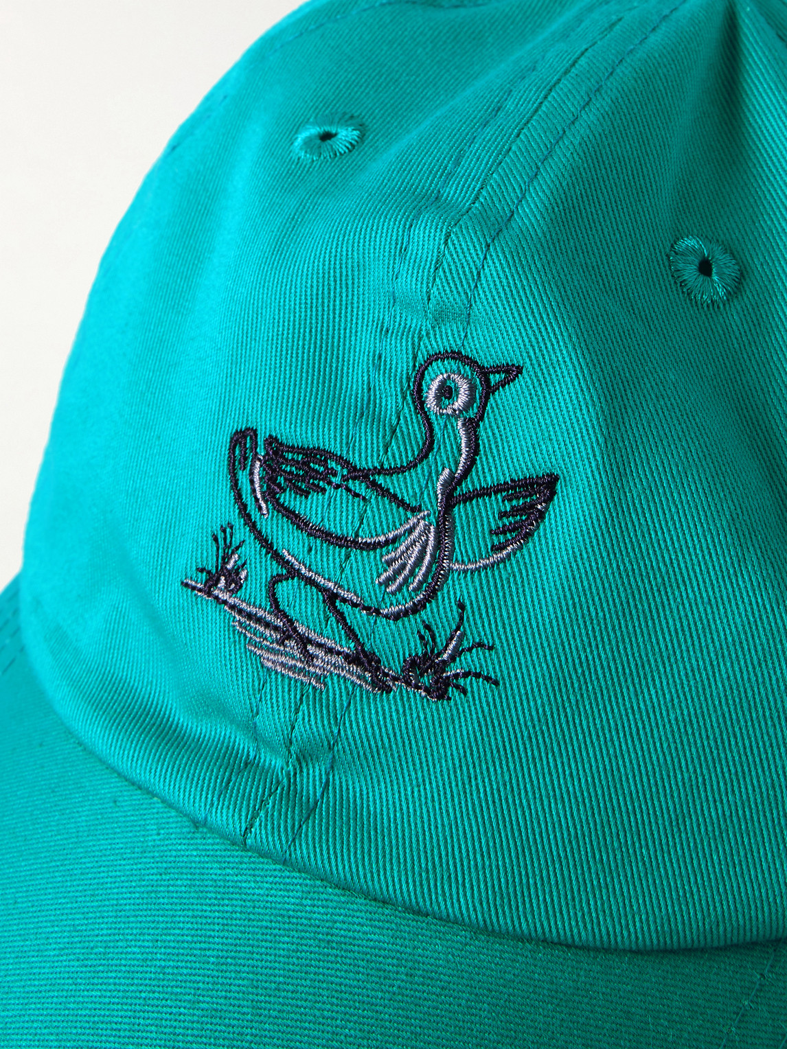Drake's Him Embroidered Cotton-twill Baseball Cap In Blue