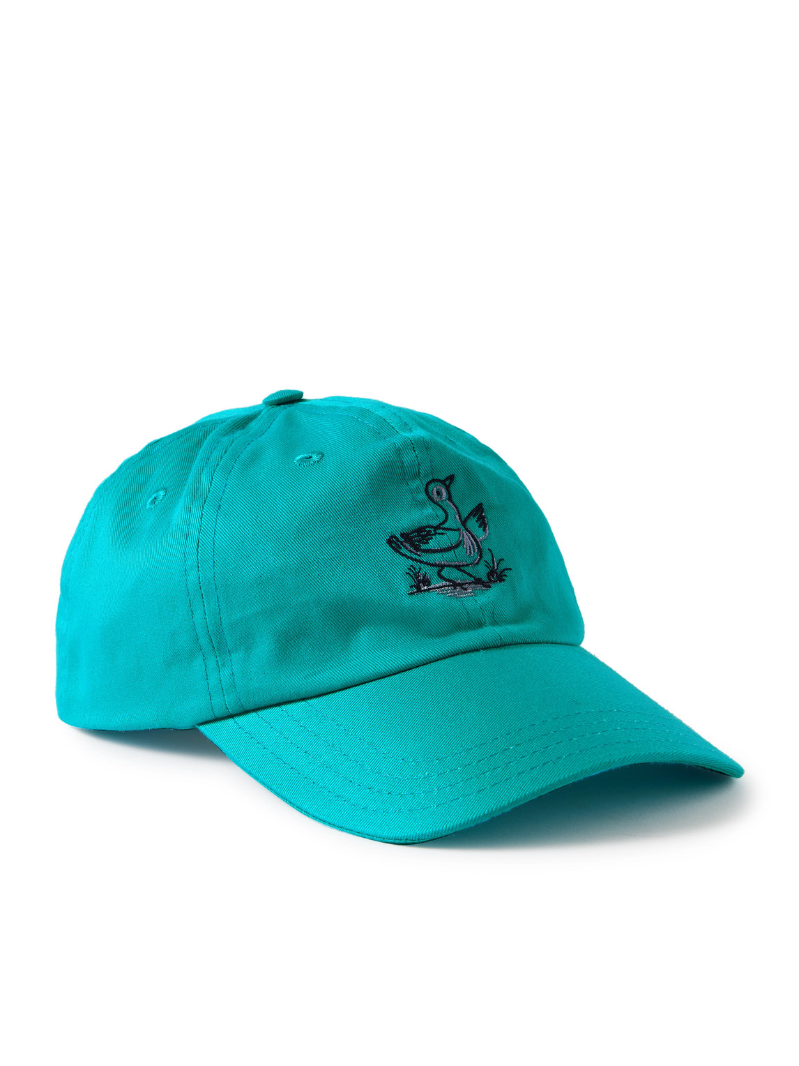 Drake's Him Embroidered Cotton-twill Baseball Cap In Blue