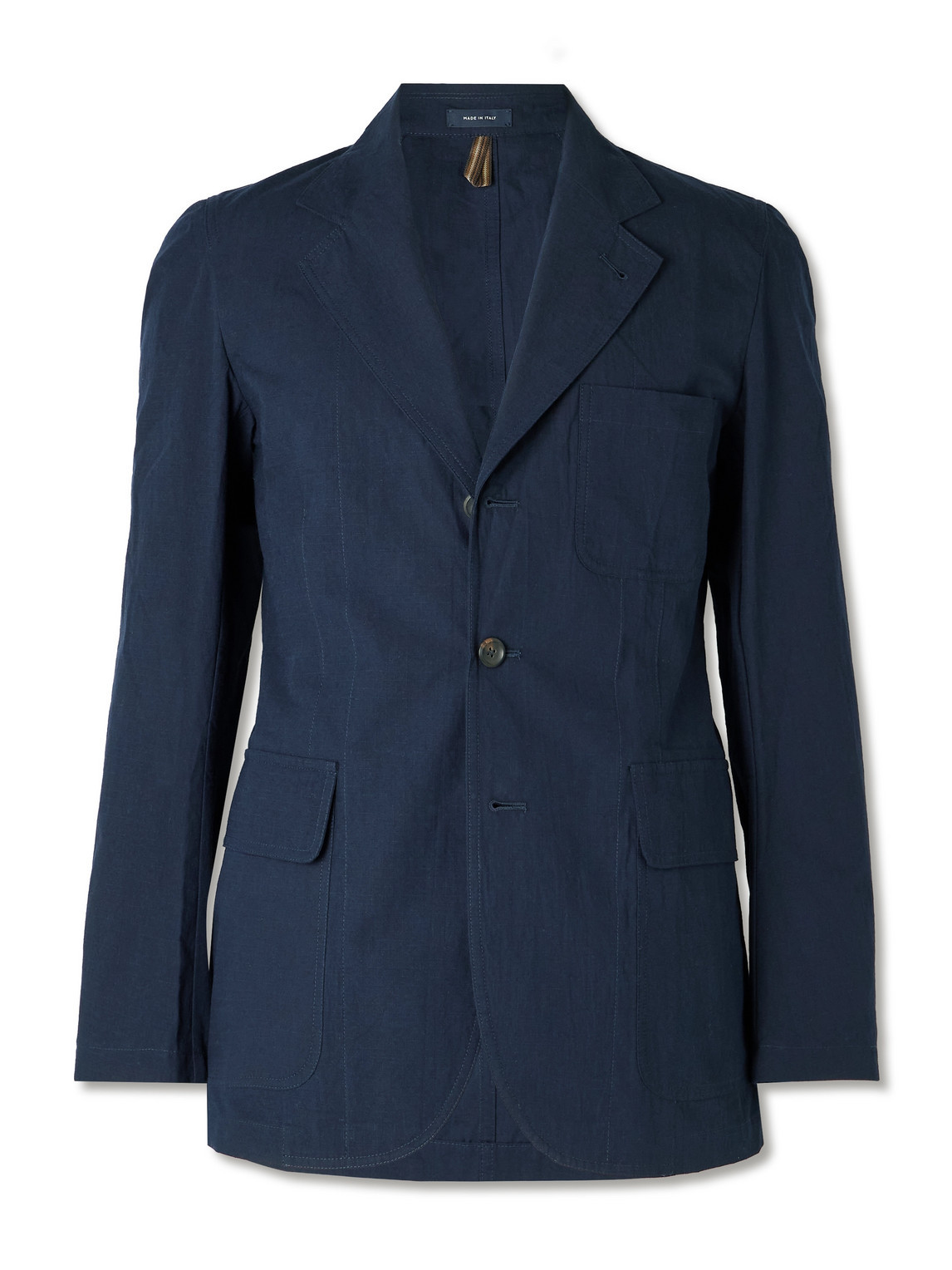 Drake's Him Mk. I Games Unstructured Cotton-ripstop Blazer In Blue