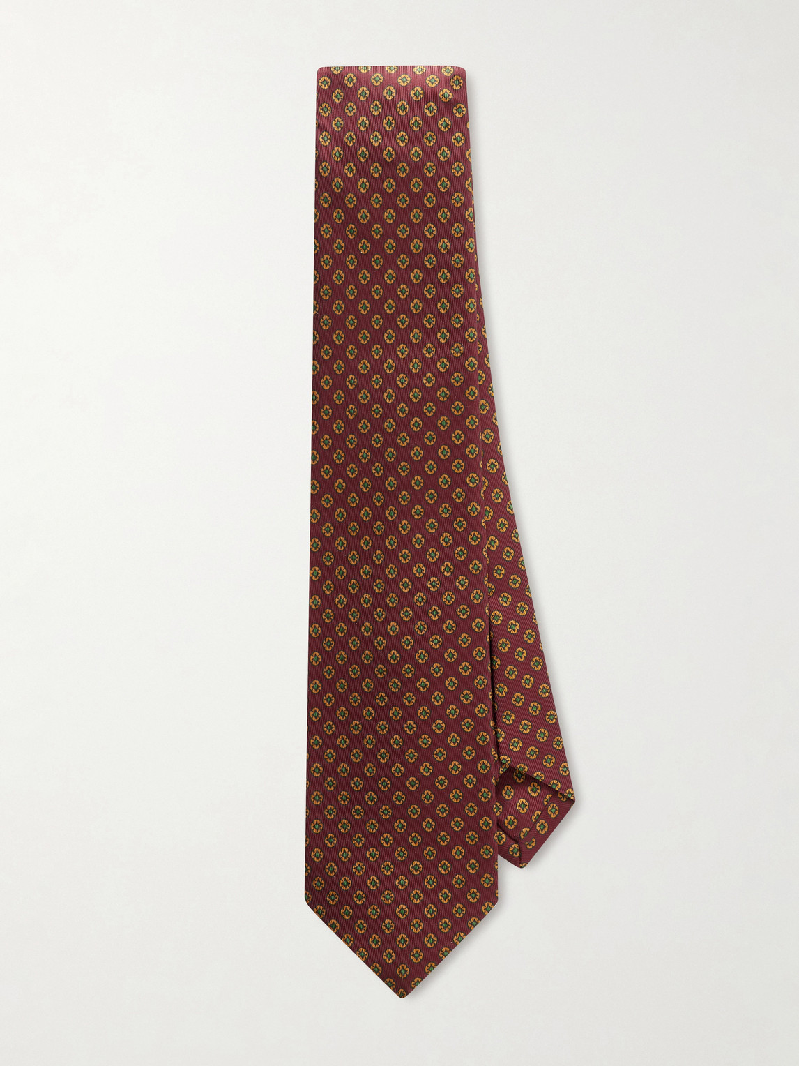 Drake's Him 8cm Printed Silk Tie In Red