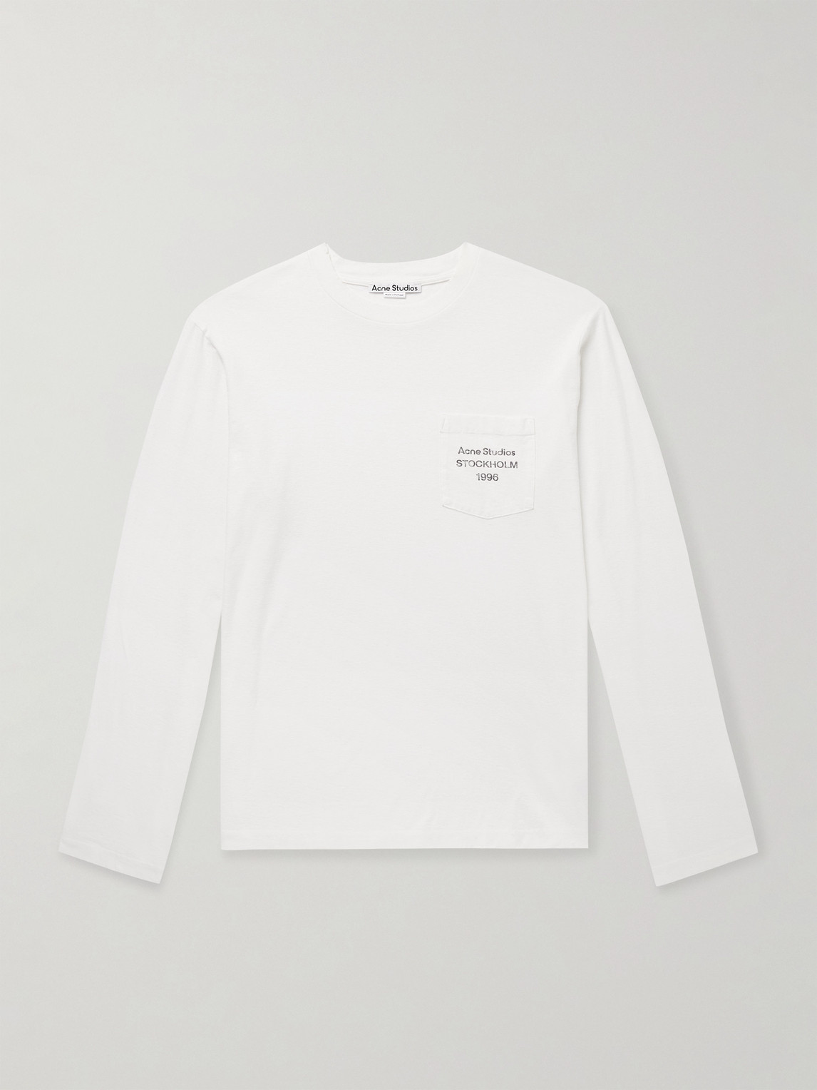 Acne Studios Edden U 1996 Logo-Print Cotton and Hemp-Blend T-hirt - Men